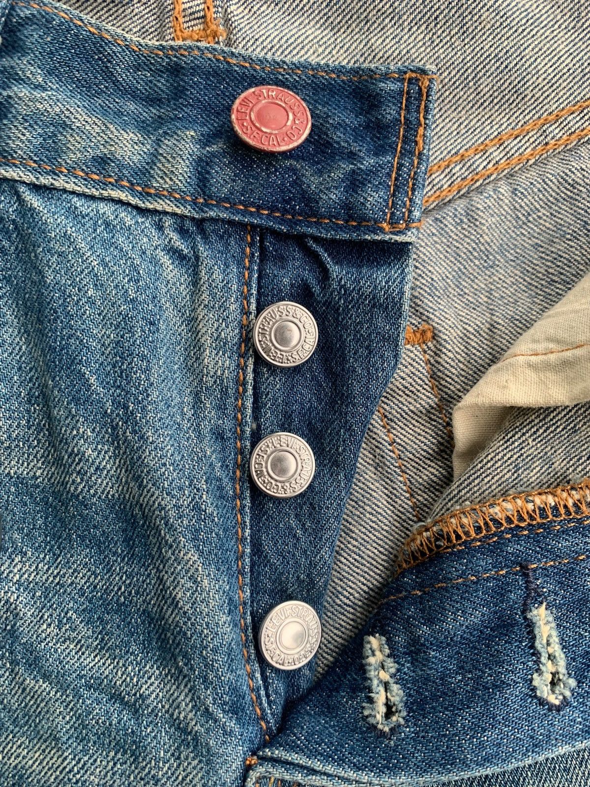 Japanese Brand × Levi's × Vintage Vintage Levi's 501 Custom Studded Jeans👖 Size 28" / US 6 / IT 42 - 8 Thumbnail