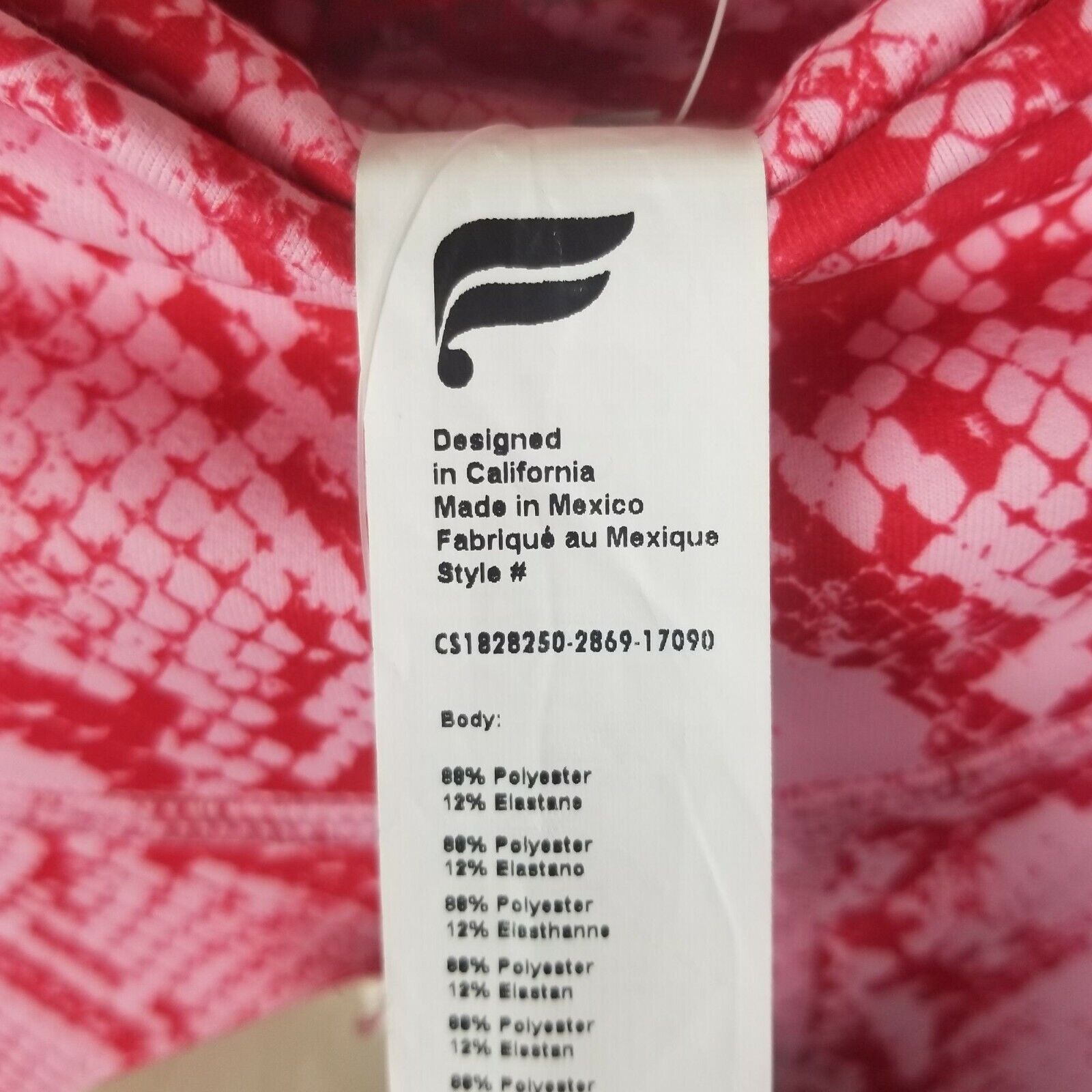 Fabletics Fabletics Womens High Waist Snake Print Powerhold Capri 4X Size 22" - 5 Thumbnail