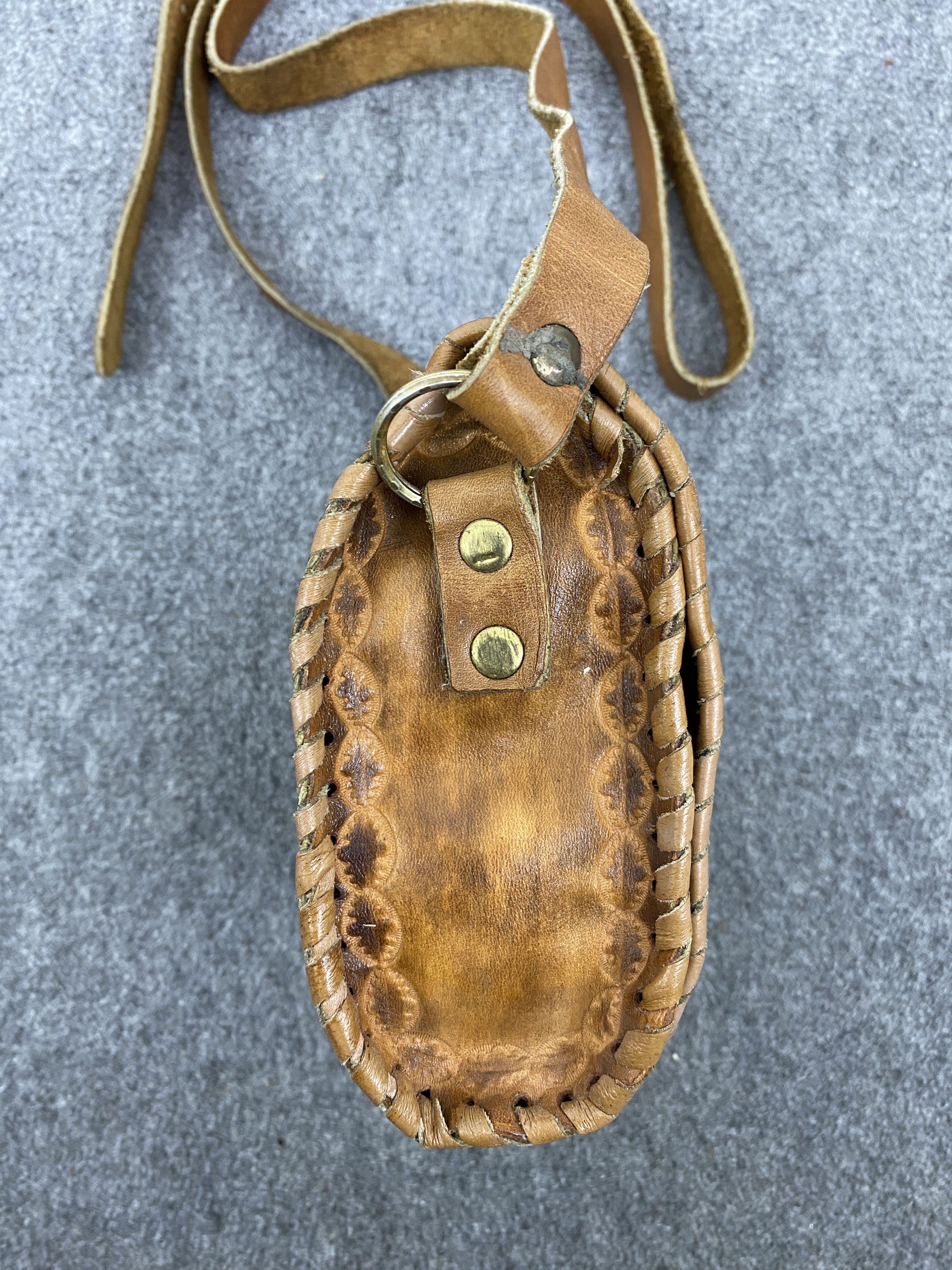 Japanese Brand Vintage Python Snake Leather Sling BAG Size ONE SIZE - 5 Thumbnail