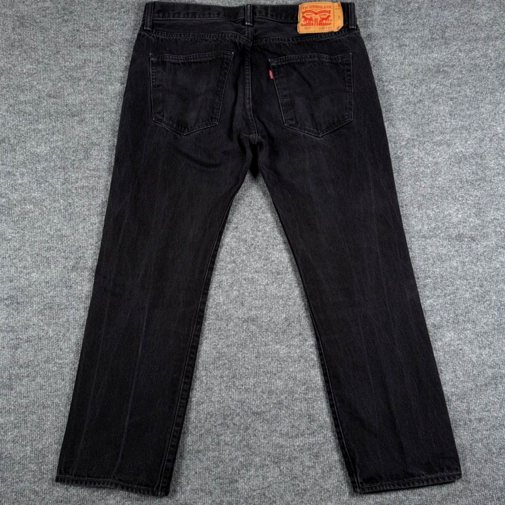 Levi's Vintage Levi's 501 Jeans Mens Denim Straight Leg Button Fly Black 34x28 Regular Fit 501 XX W34 L28 Retro Y2K Vintage Size US 34 / EU 50 - 4 Thumbnail