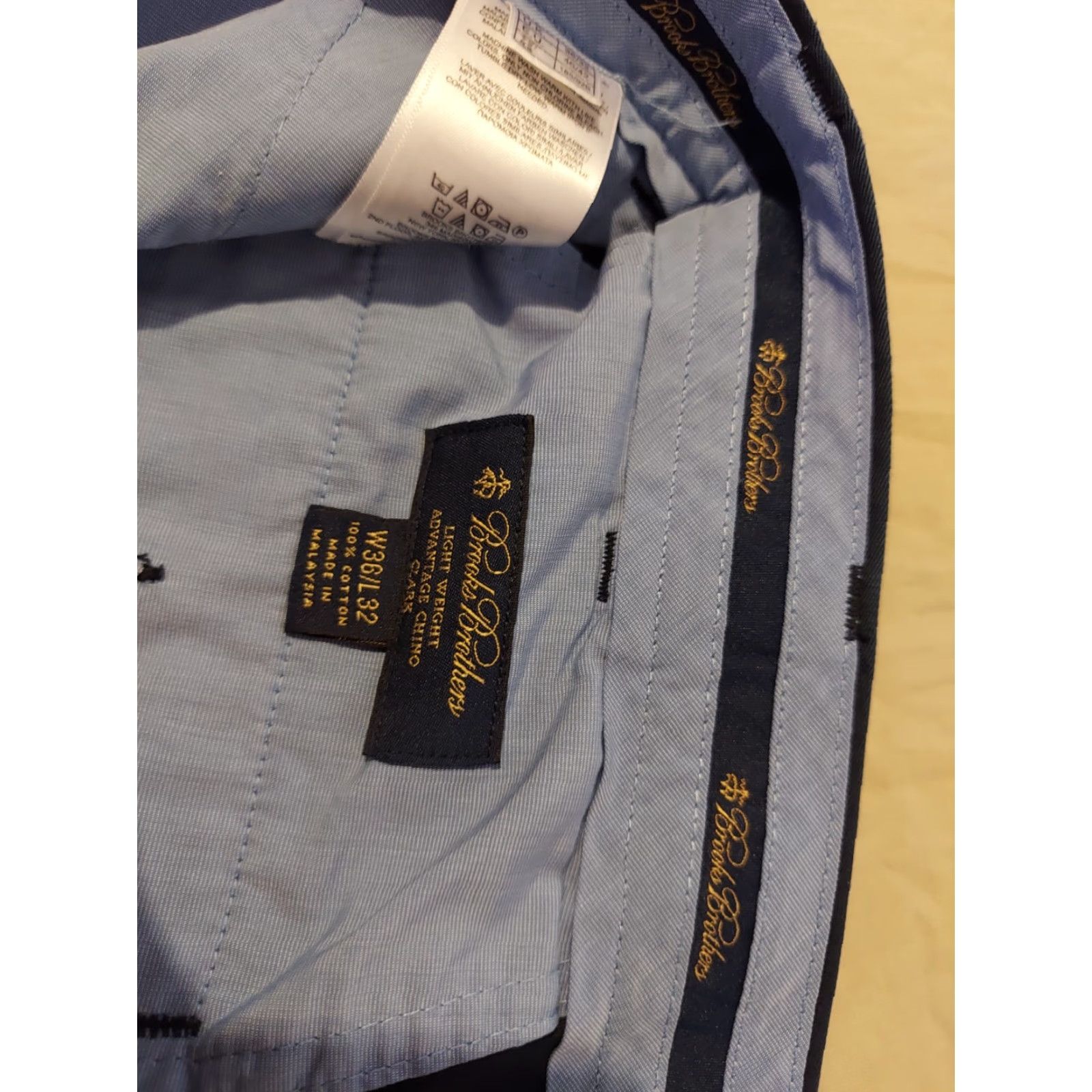 Brooks Brothers Mens Brooks Brothers Pants Chino Navy Blue 36x32 36x30 Regular Cotton Slacks Trouser Shoes? Size US 36 / EU 52 - 3 Thumbnail
