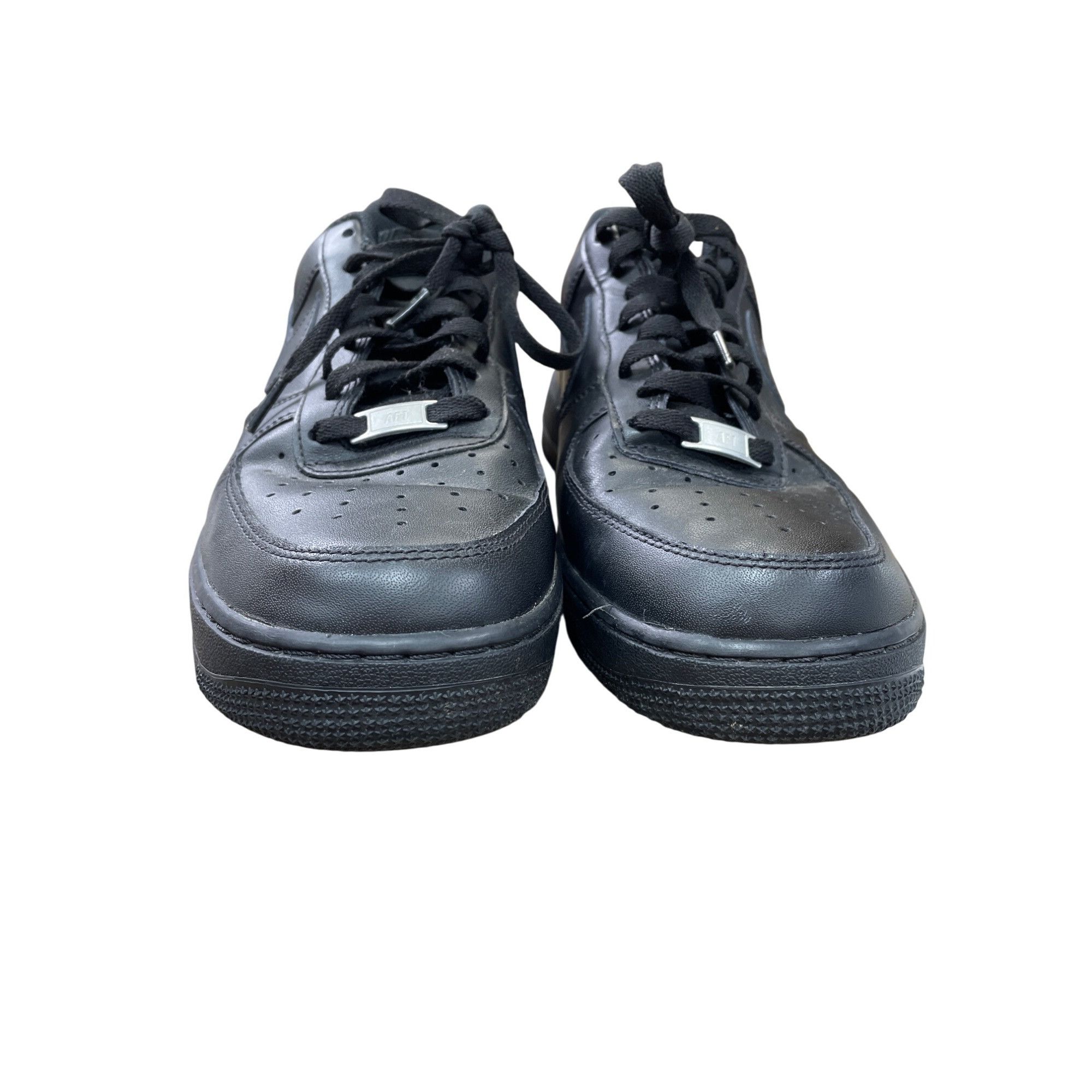 Nike Nike Air Force 1 Low Triple Black Leather Sneakers Mens Size Size US 11 / EU 44 - 11 Thumbnail