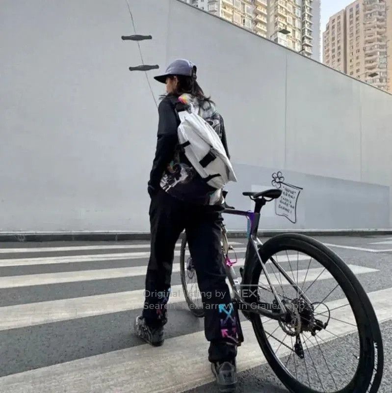 Off-White Off-White Black Cotton Casual Pants . Size US 27 - 9 Thumbnail