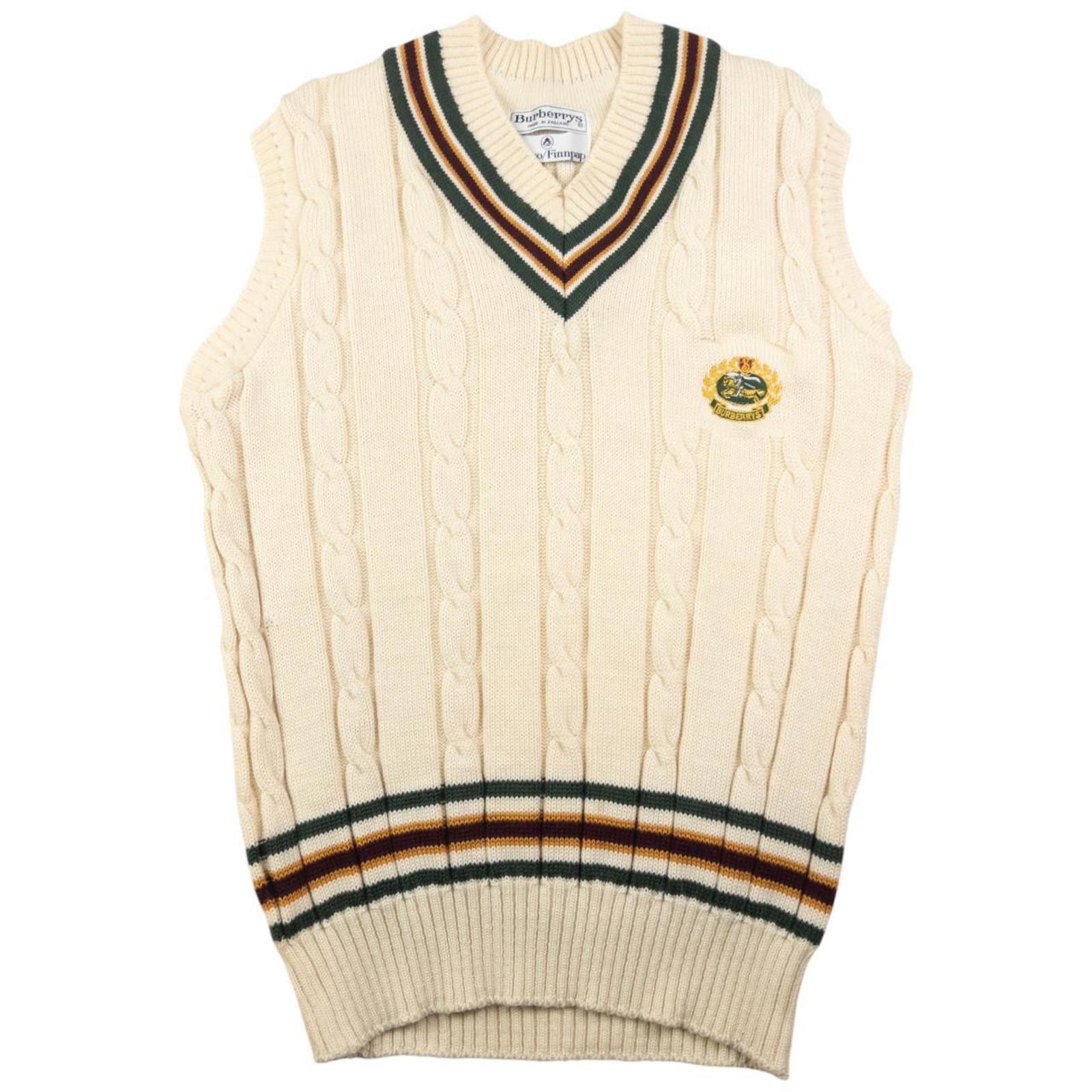 Sweater Vest Vintage Burberry Vest Vintage 90's Burberry Lambswool