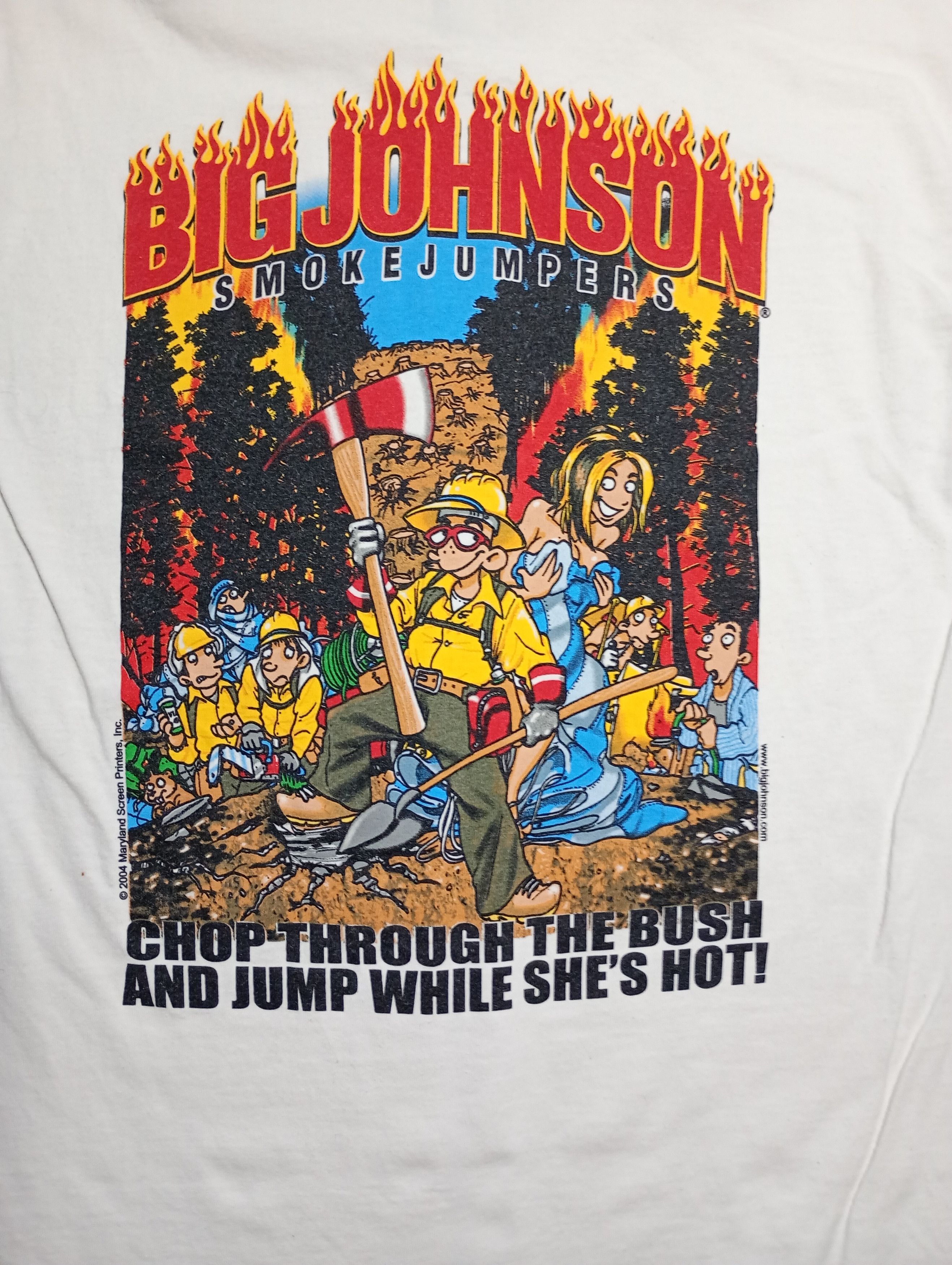 Gildan Big Johnson Smokejumpers Gildan T-Shirt 2004 Size US L / EU 52-54 / 3 - 18 Thumbnail