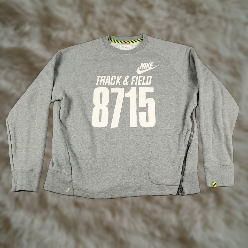 Nike Nike Womens Extra Large XL Gray Track Field Pullover Sweatshirt Size XL / US 12-14 / IT 48-50 - 1 Thumbnail