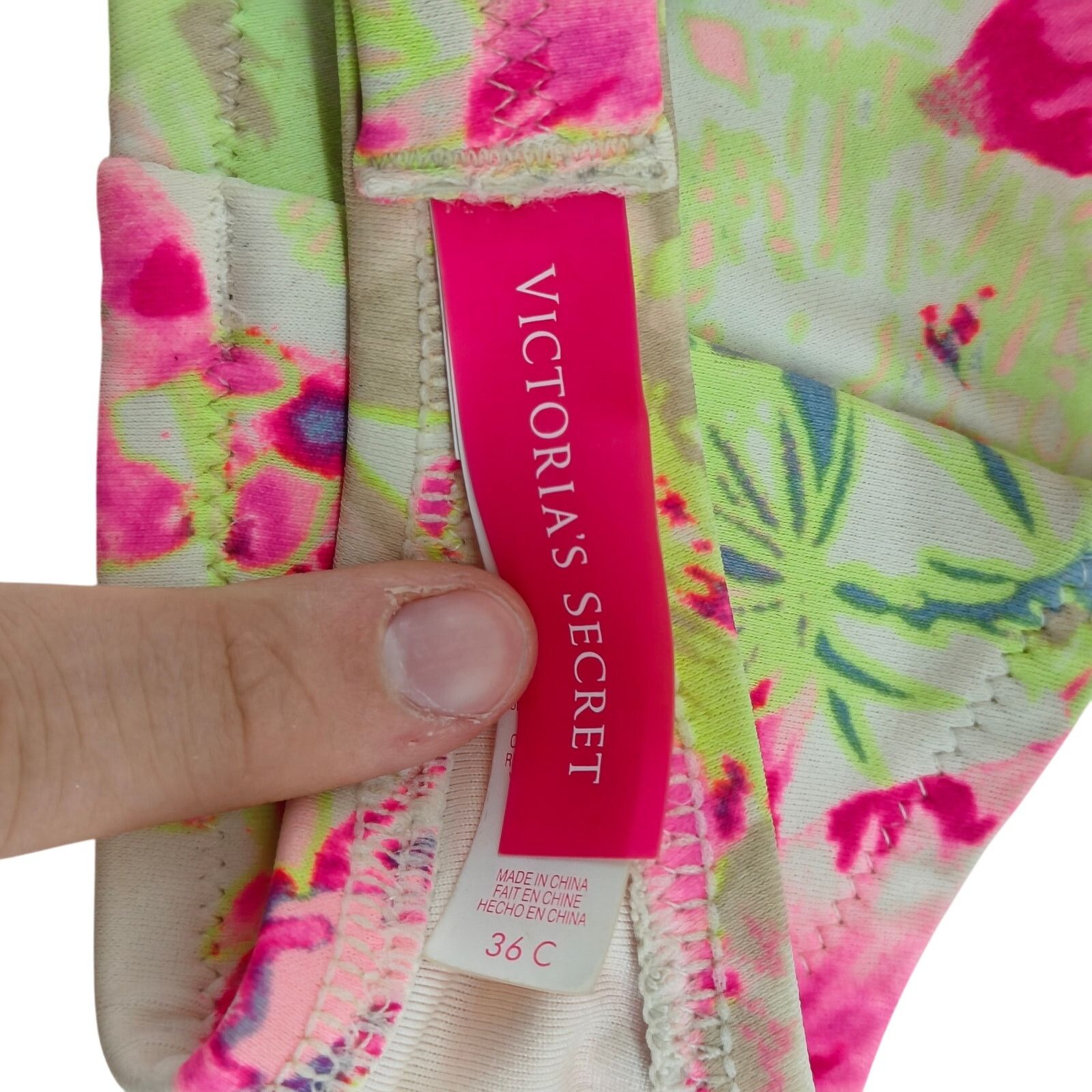Victoria's Secret Victoria's Secret Strapless Bikini Bright Tropical Floral Size ONE SIZE - 2 Thumbnail