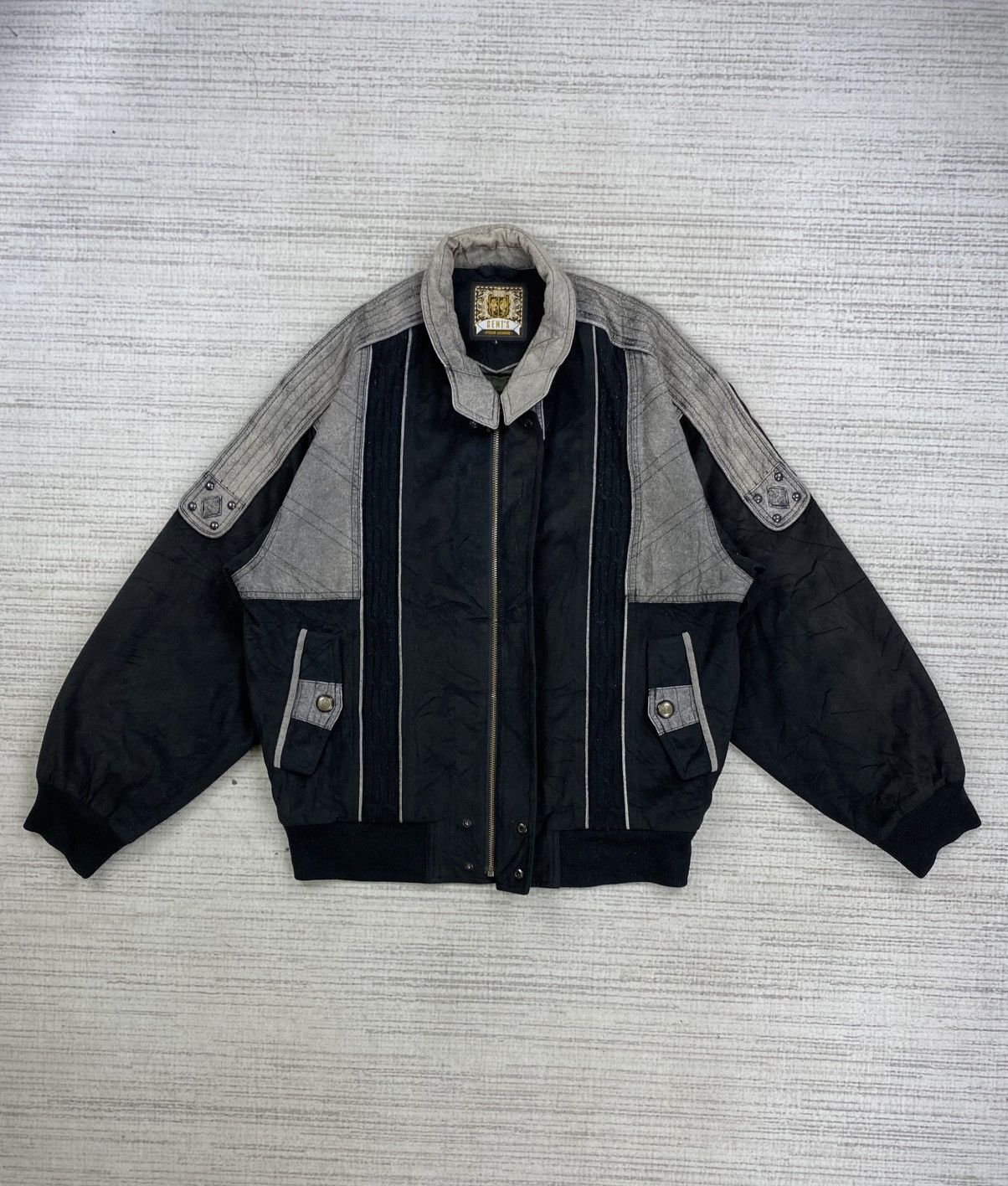 Gents Vintage 90s Gents Switching Blouson Zipper Jacket Size US L / EU 52-54 / 3 - 5 Thumbnail