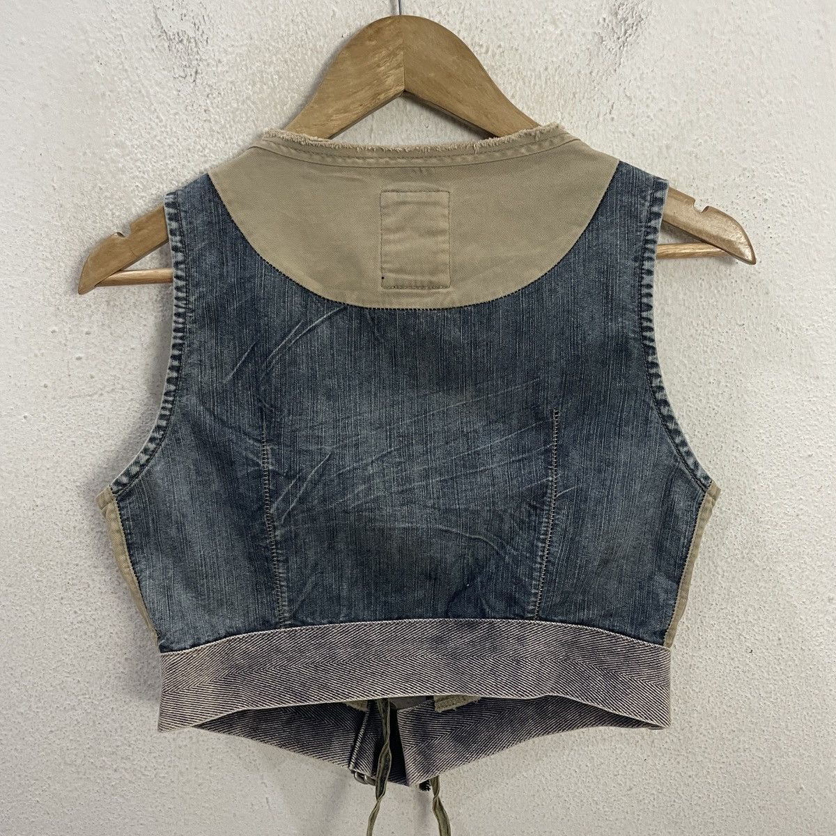 Marithe + Francois Girbaud Vintage Marith Francois Girbaud Denim Vest Size M / US 6-8 / IT 42-44 - 9 Thumbnail