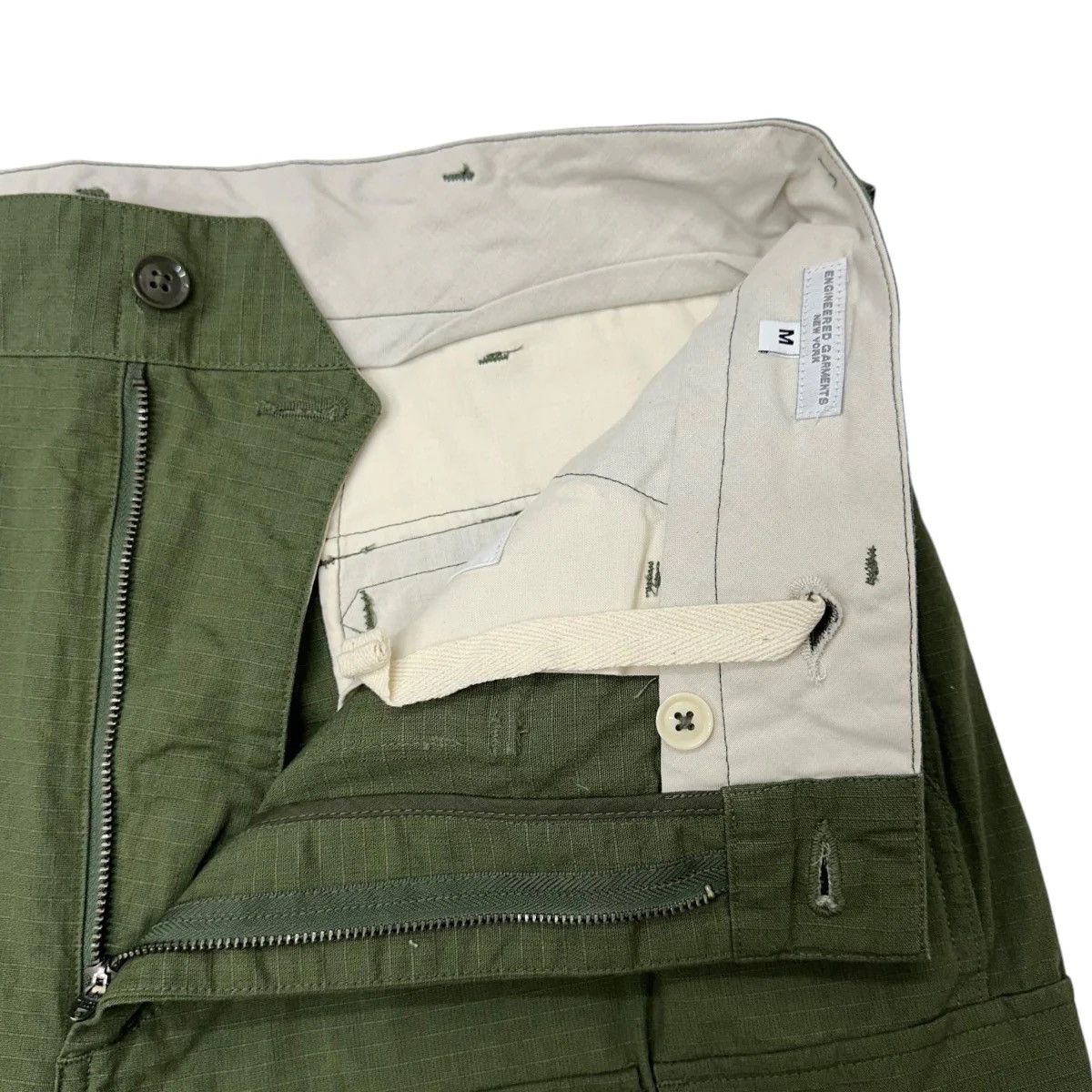 Engineered Garments ENGINEERED GARMENTS FA PANT - OLIVE RIPSTOP COTTON Size US 30 / EU 46 - 9 Thumbnail