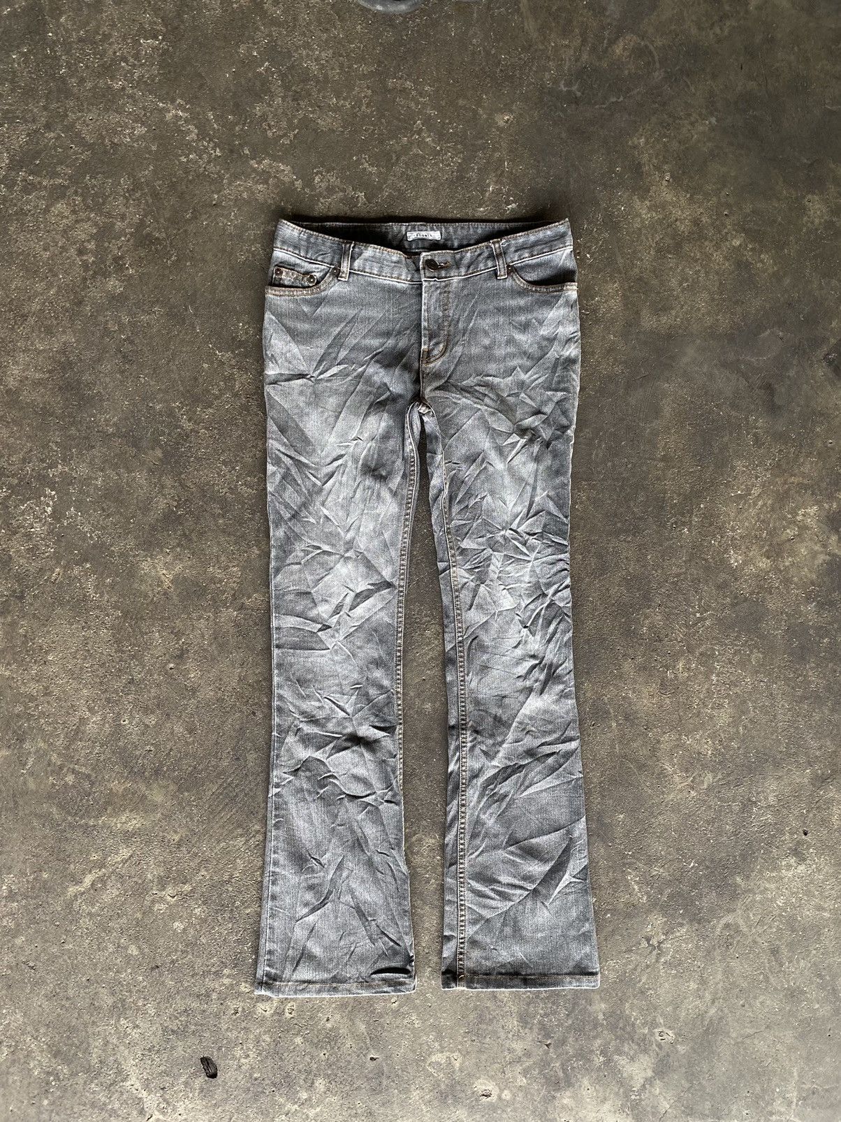 Y2K SHEATH FLARE DENIM PANTS