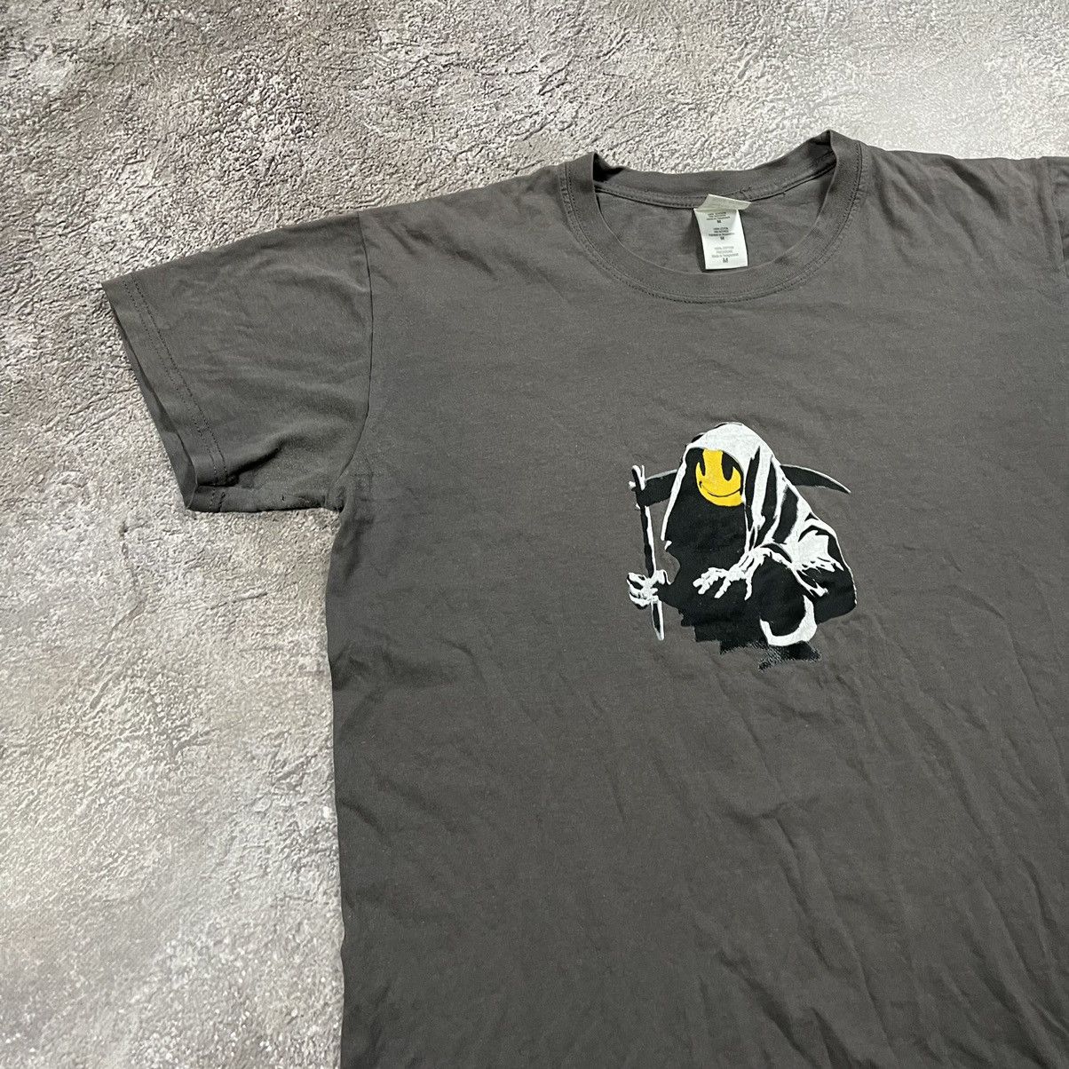 Vintage Vintage 90s Graphic Tee Abstract Smile Face Skate Grunge M Size US M / EU 48-50 / 2 - 2 Thumbnail
