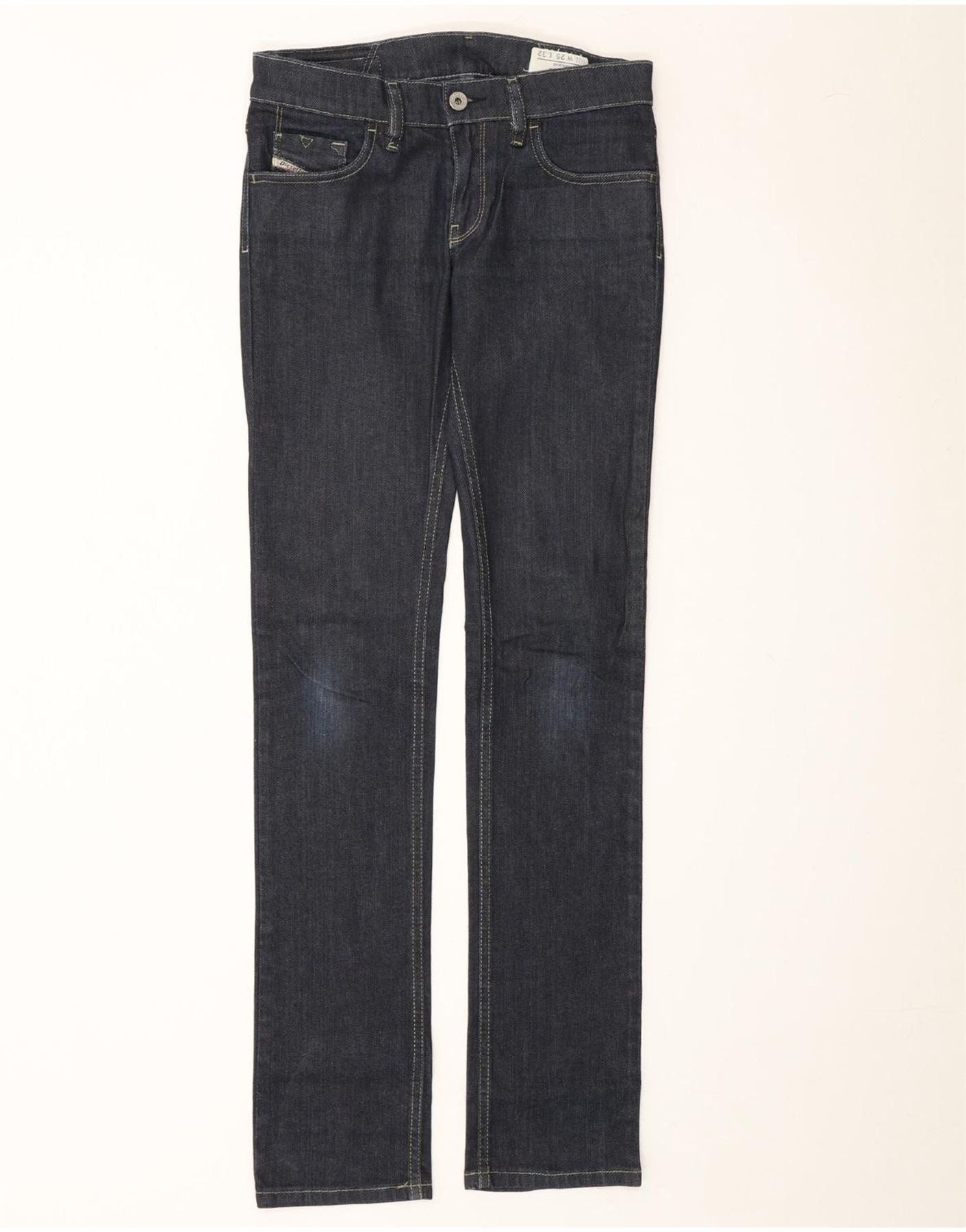 Diesel Womens Livy Slim Jeans W25 L32 Navy Blue Cotton Size 42" / US 20 - 1 Thumbnail