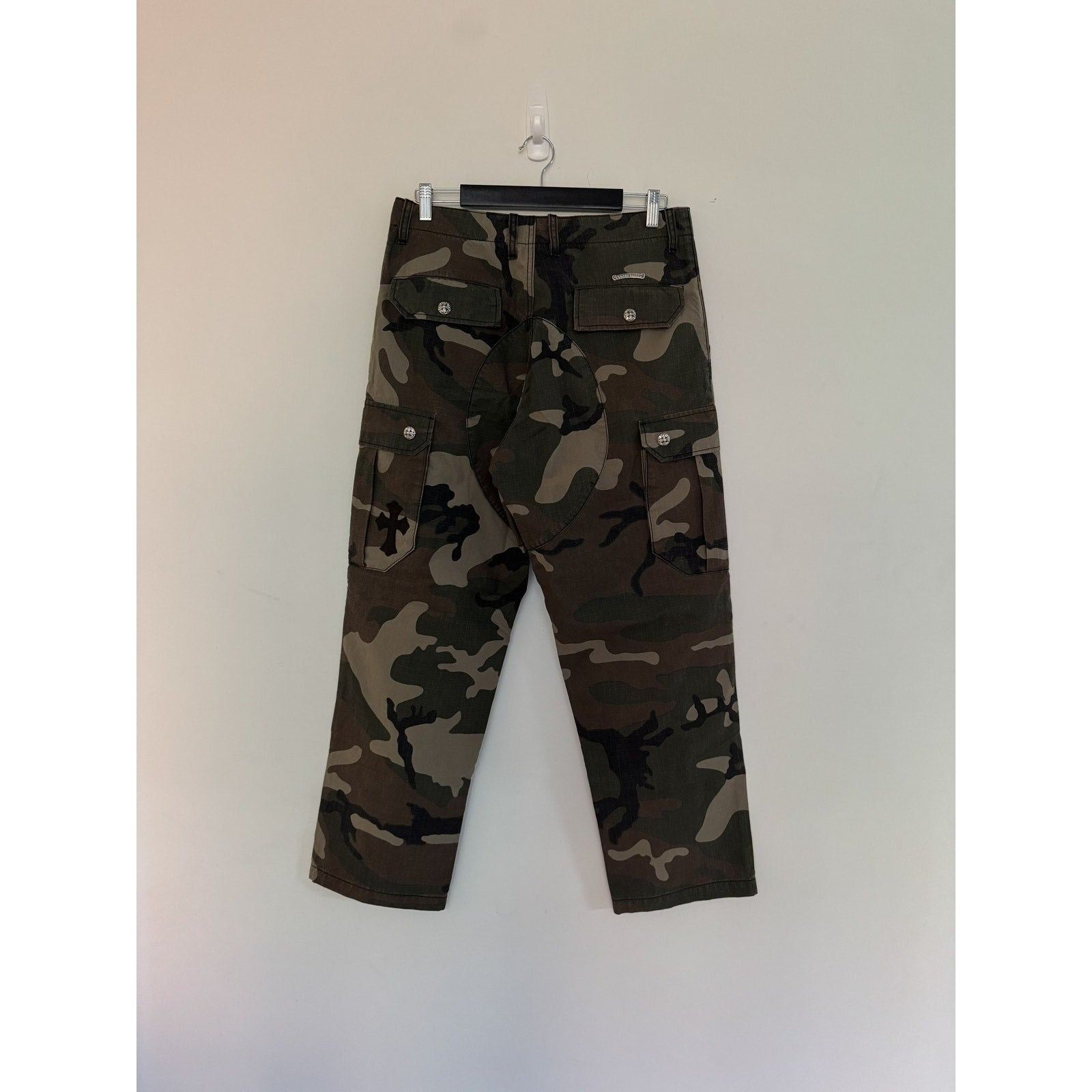 Chrome Hearts CHROME HEARTS CAMO RIPSTOP CROSS PATCH PANTS Size US 31 - 5 Thumbnail