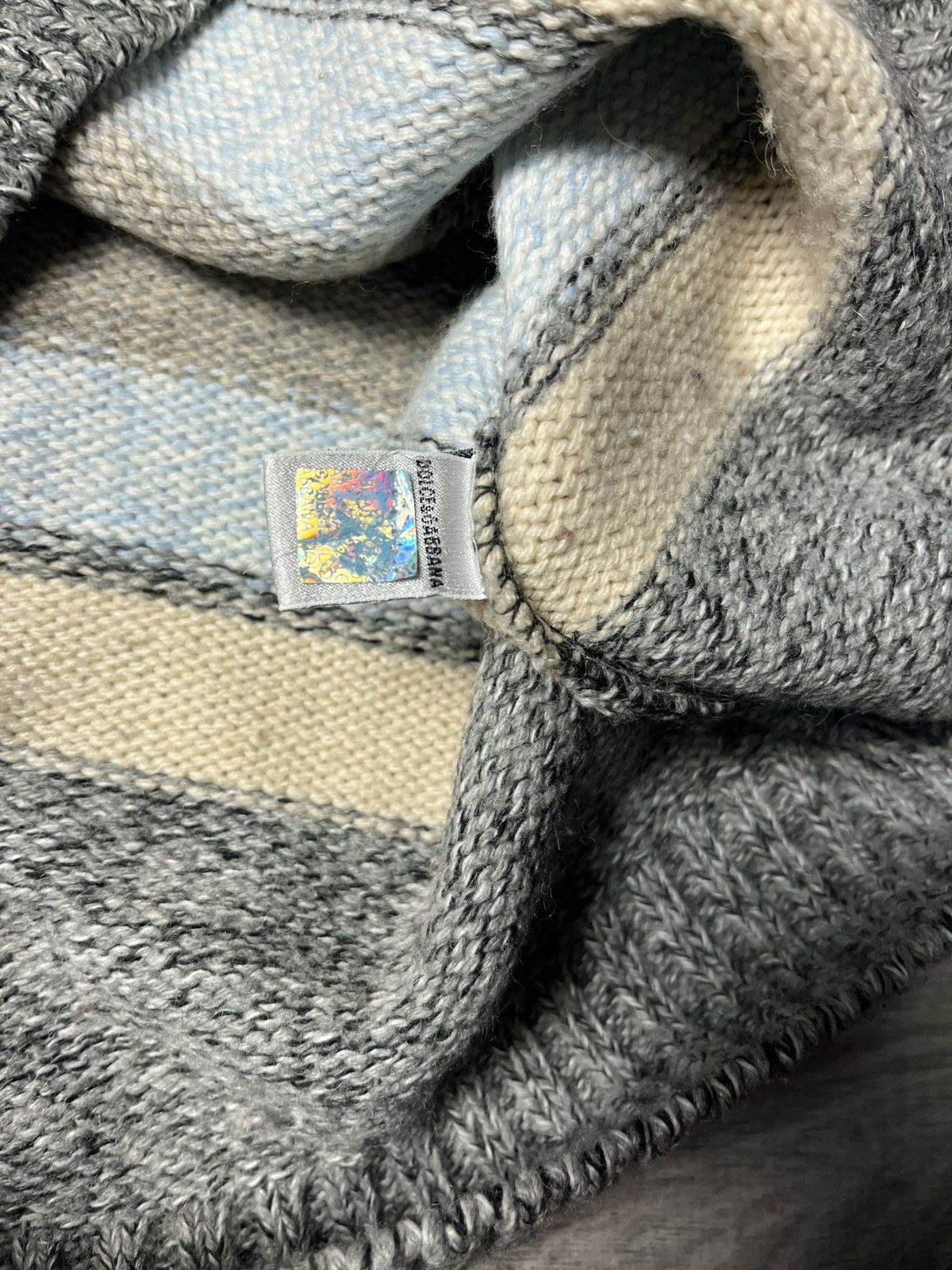 Dolce & Gabbana Vintage Dolce gabbana sweater half zip striped size Medium Size US M / EU 48-50 / 2 - 5 Thumbnail
