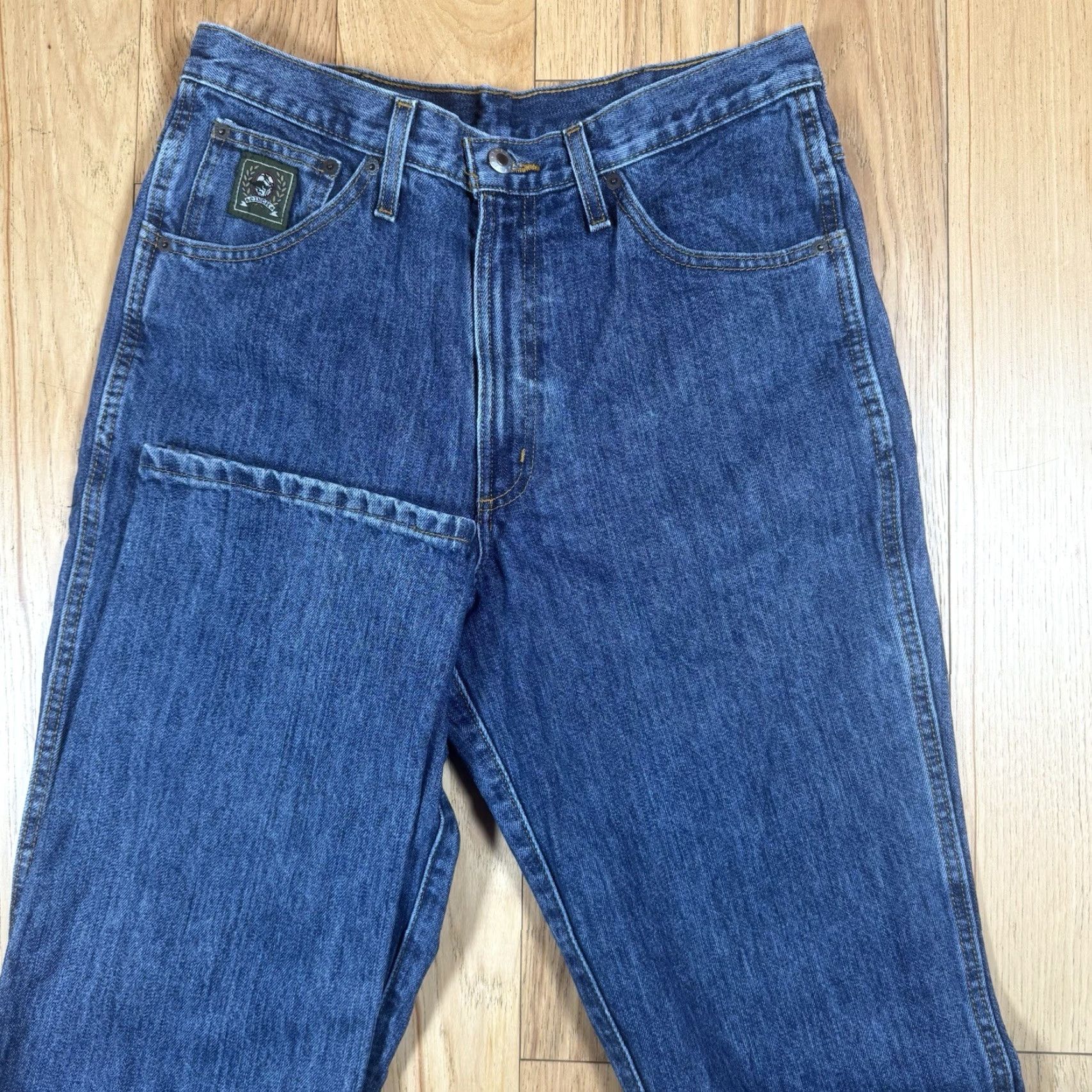Denime VINTAGE Cinch Jeans Mens 32x38 Blue Medium Straight Denim Y2K Jeans Mens Medium 32x38 Blue Straight Denim Cotton Regular Men Boys Womens Size US 32 / EU 48 - 2 Thumbnail