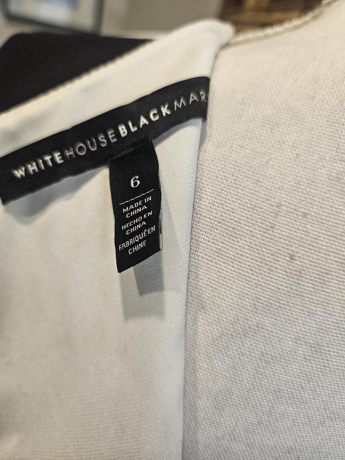 Designer Elegantly Chic White House Black Market Colorblock Dress Size M / US 6-8 / IT 42-44 - 4 Thumbnail