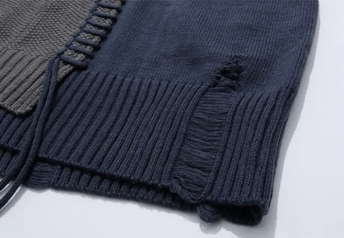 Japanese Brand × Vintage Retro punk grunge distressed patchwork knitwear sweater Size US XL / EU 56 / 4 - 7 Thumbnail