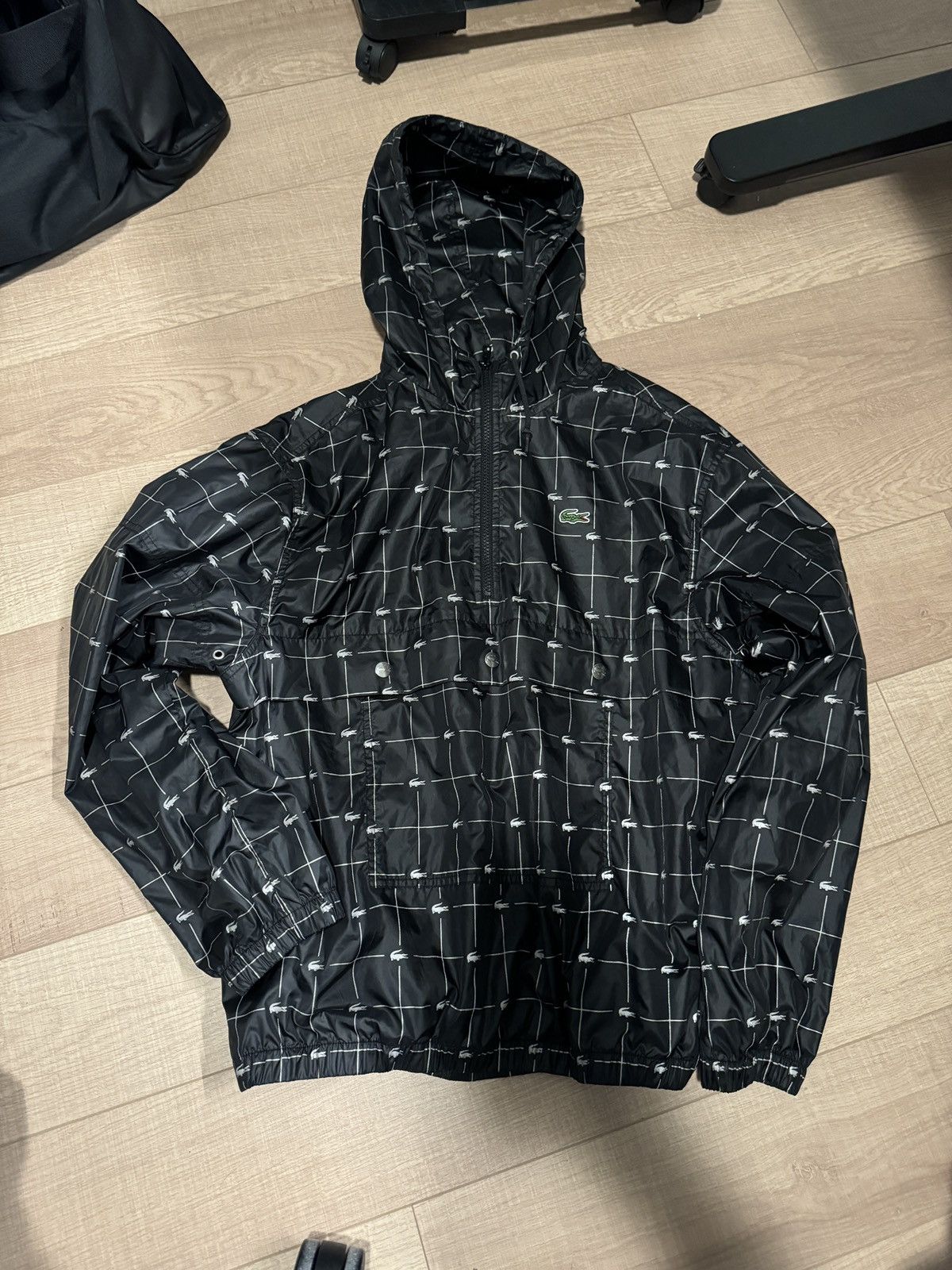 Lacoste × Supreme Reflective grid nylon anorak Size US M / EU 48-50 / 2 - 1 Thumbnail