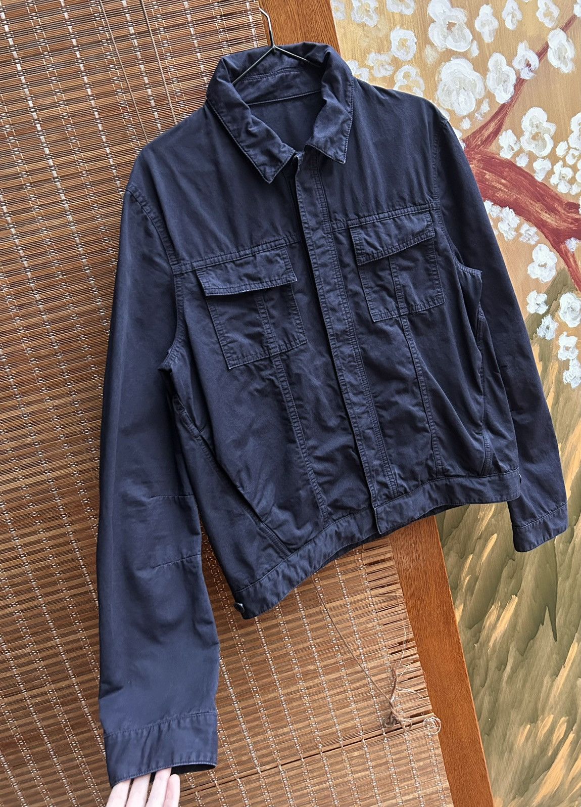 Balenciaga Balenciaga Paris Navy Cotton Field Jacket Ghesquière Era Size US L / EU 52-54 / 3 - 3 Thumbnail