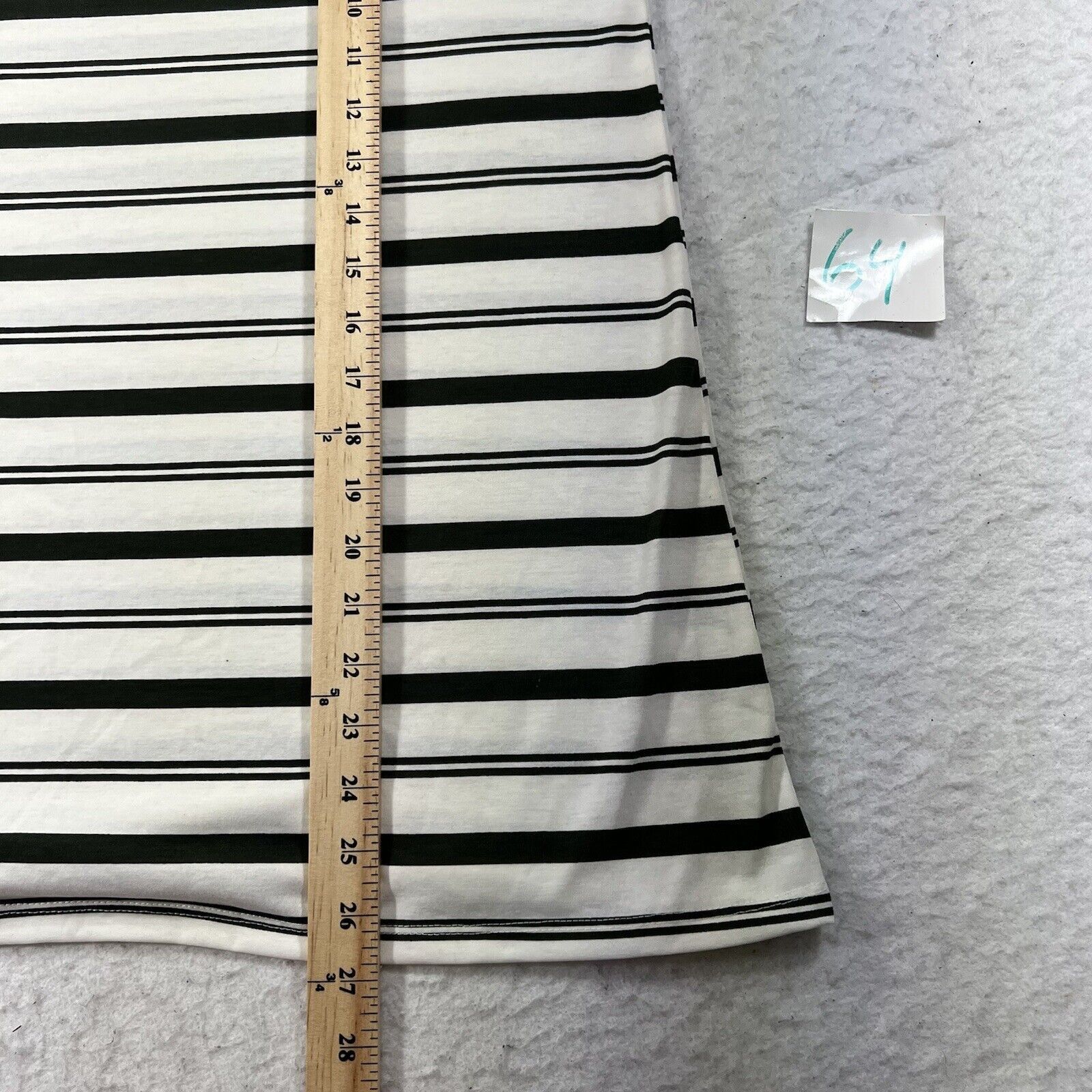 Other LuLaRoe Lynnae Green White Stripe Long Sleeve Pullover Top Size M / US 6-8 / IT 42-44 - 8 Thumbnail