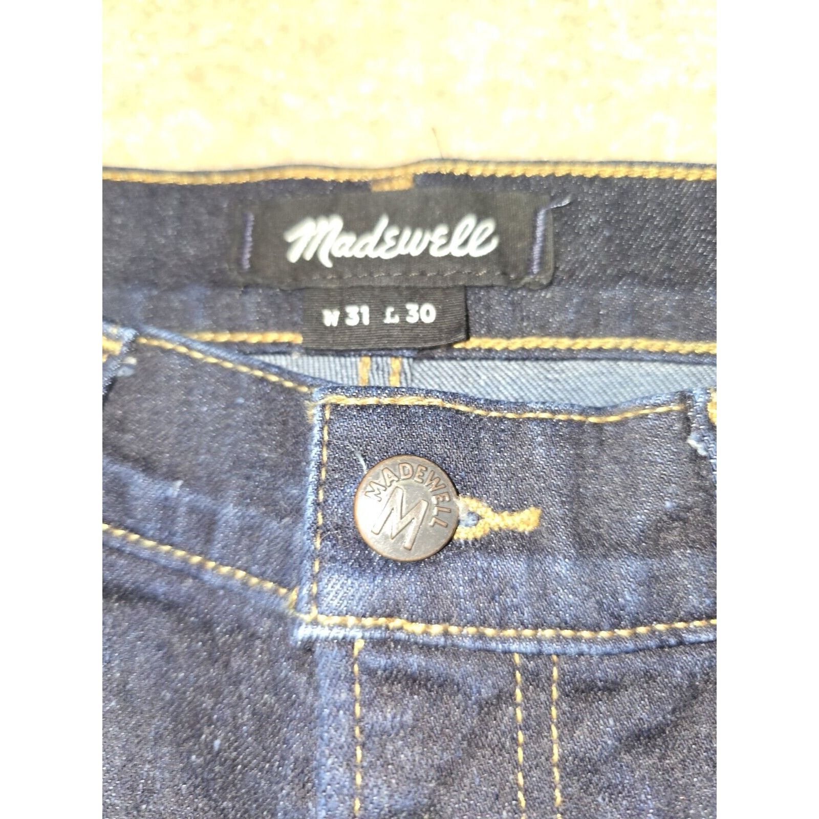 Madewell Madewell Jeans 9" Mid-Rise Skinny Women Size 31x30 Dark Wash Size 31" - 3 Thumbnail