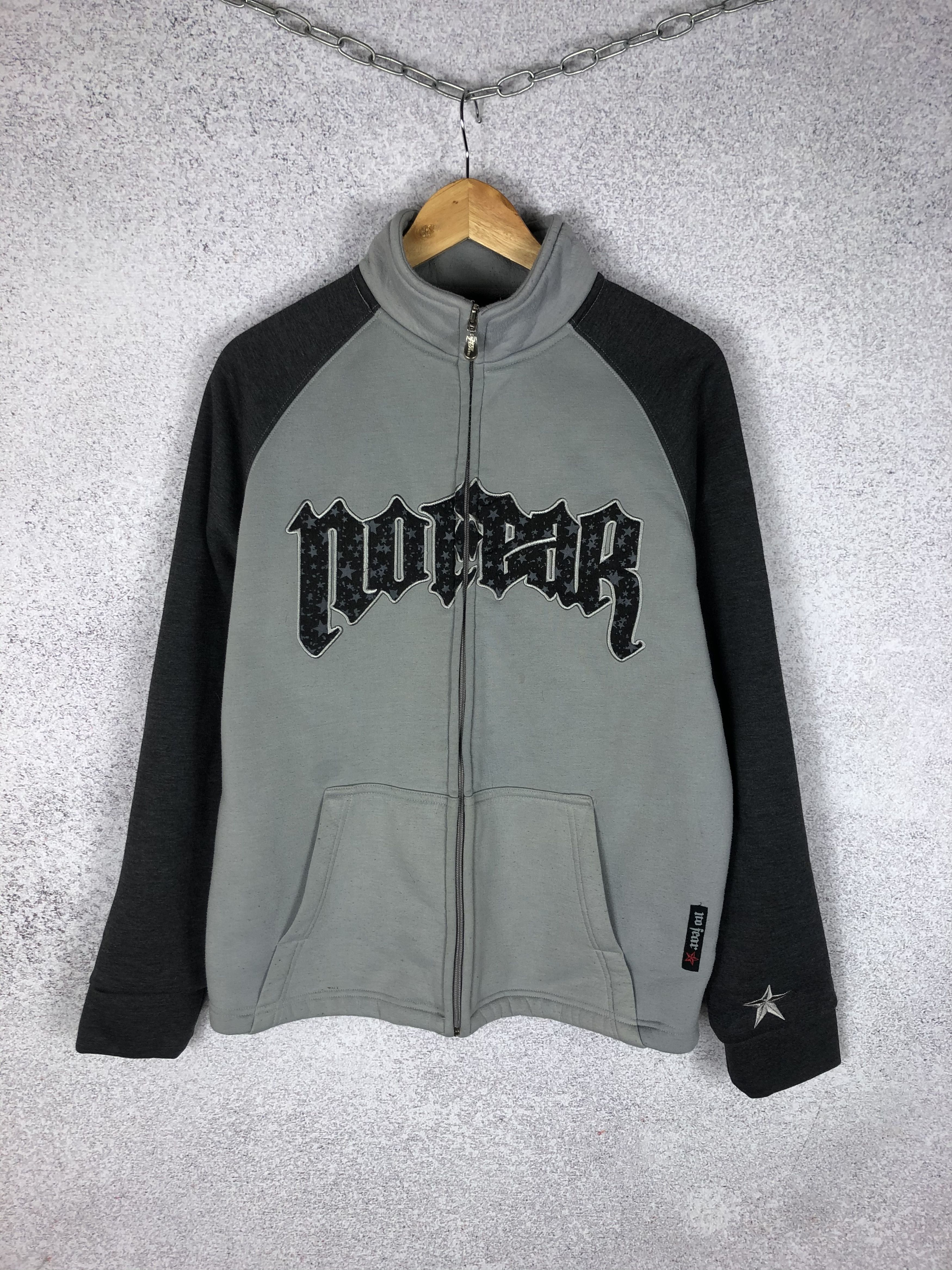 No Fear Vintage No Fear Big Logo Zip Sweatshirt Y2K Size US L / EU 52-54 / 3 - 1 Thumbnail