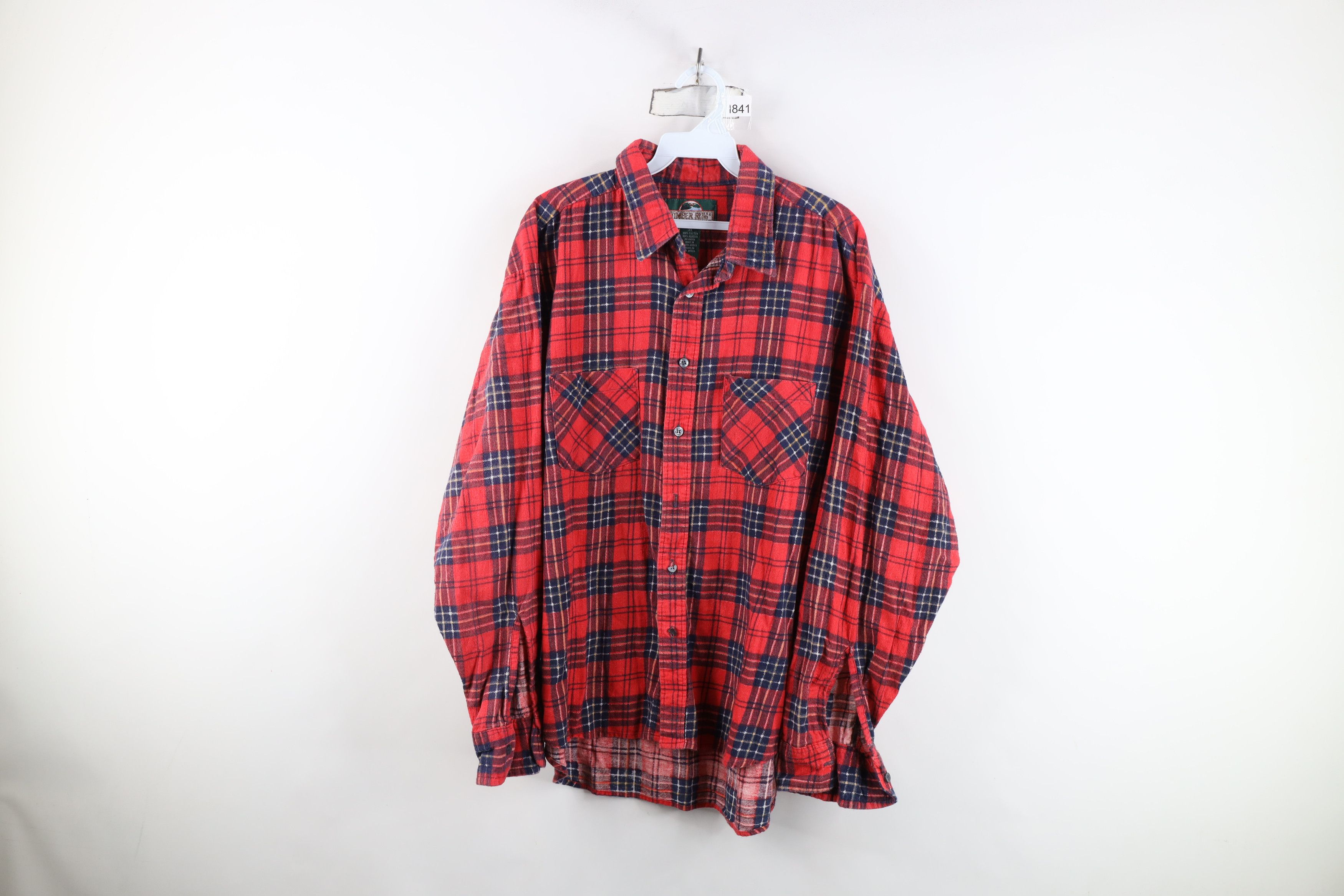 Vintage Vintage 80s 90s Streetwear Collared Button Shirt Plaid Size US XL / EU 56 / 4 - 1 Thumbnail