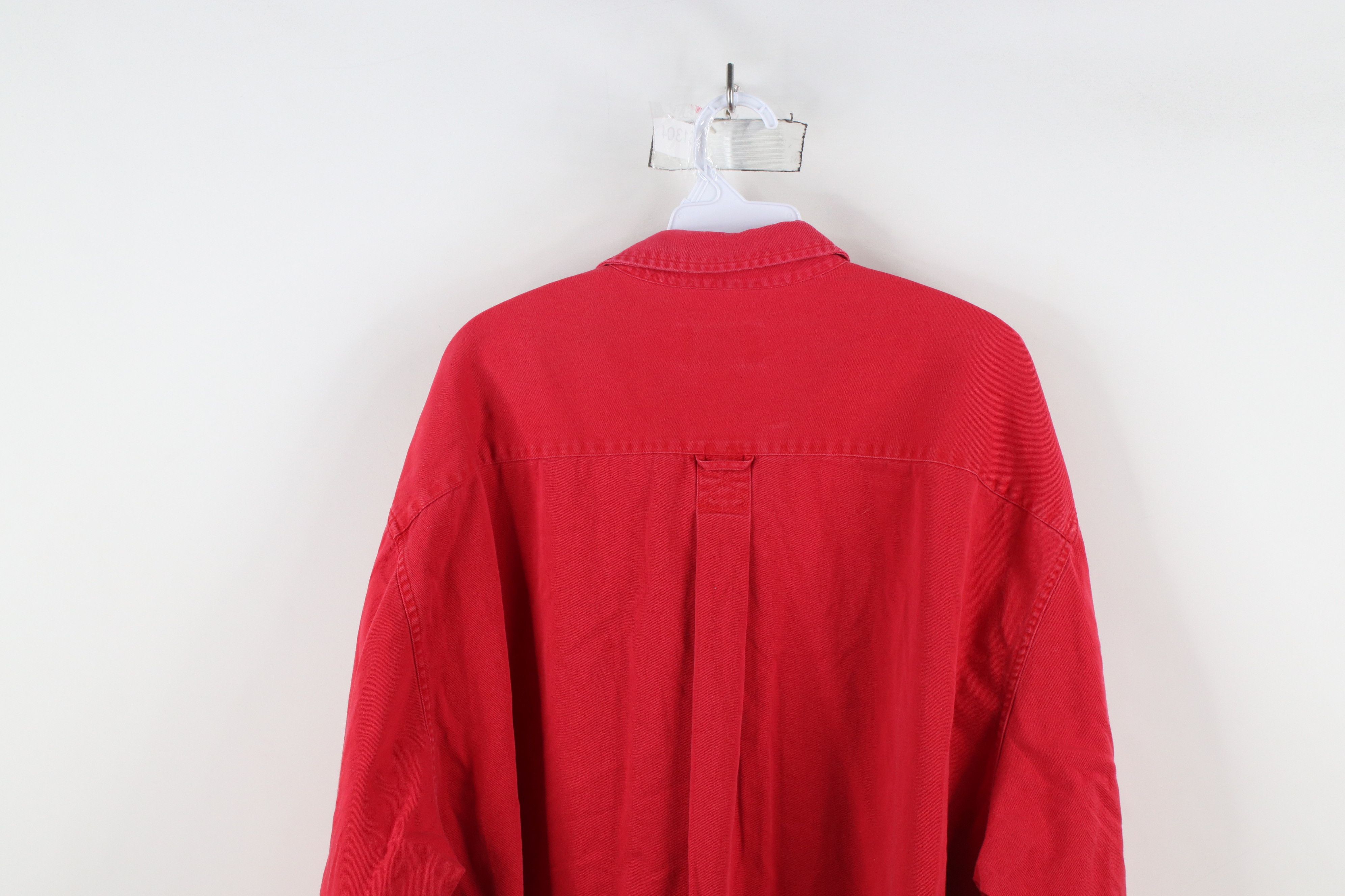 Eddie Bauer × Vintage Vintage 90s Eddie Bauer Cotton Twill Button Down Shirt Size US XXL / EU 58 / 5 - 14 Thumbnail