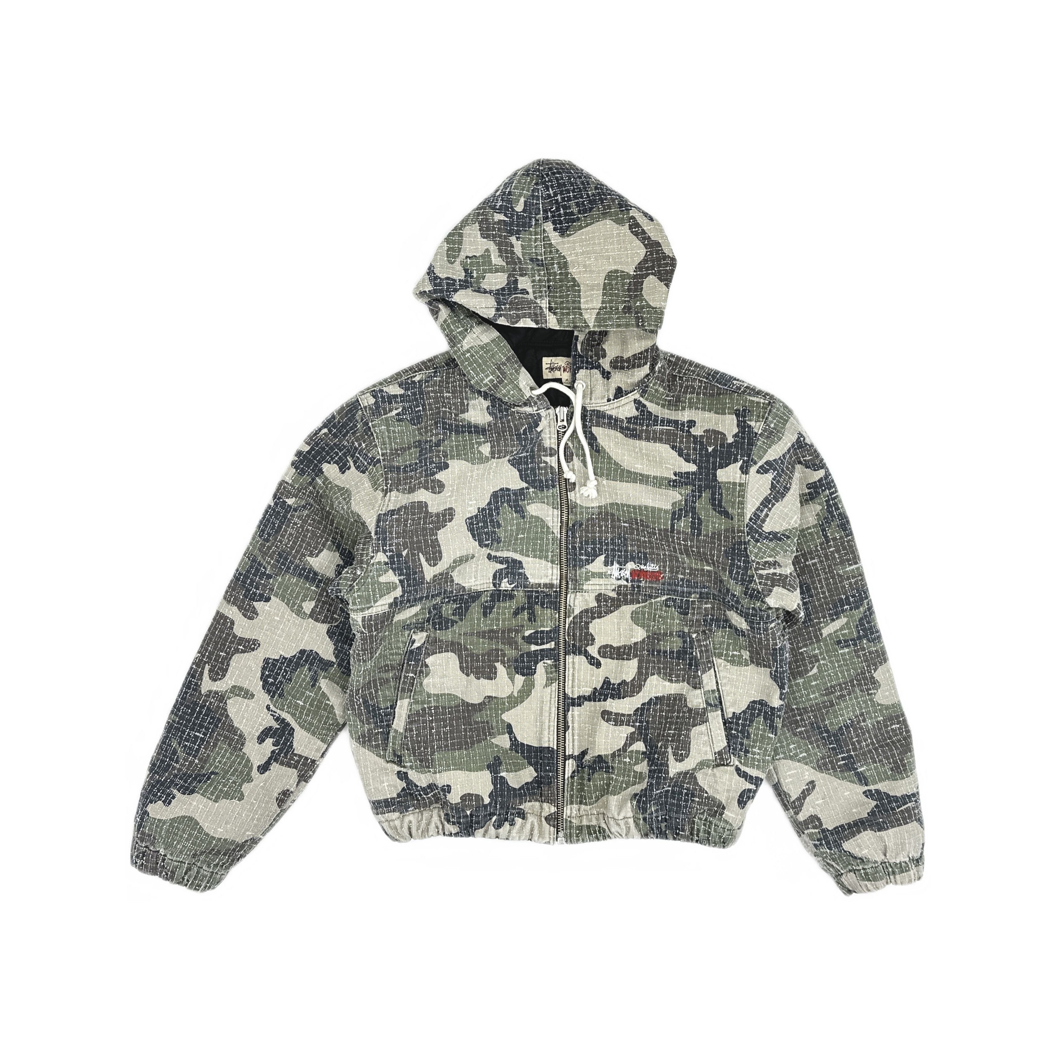 Stussy Stussy camo zip work jacket | Grailed
