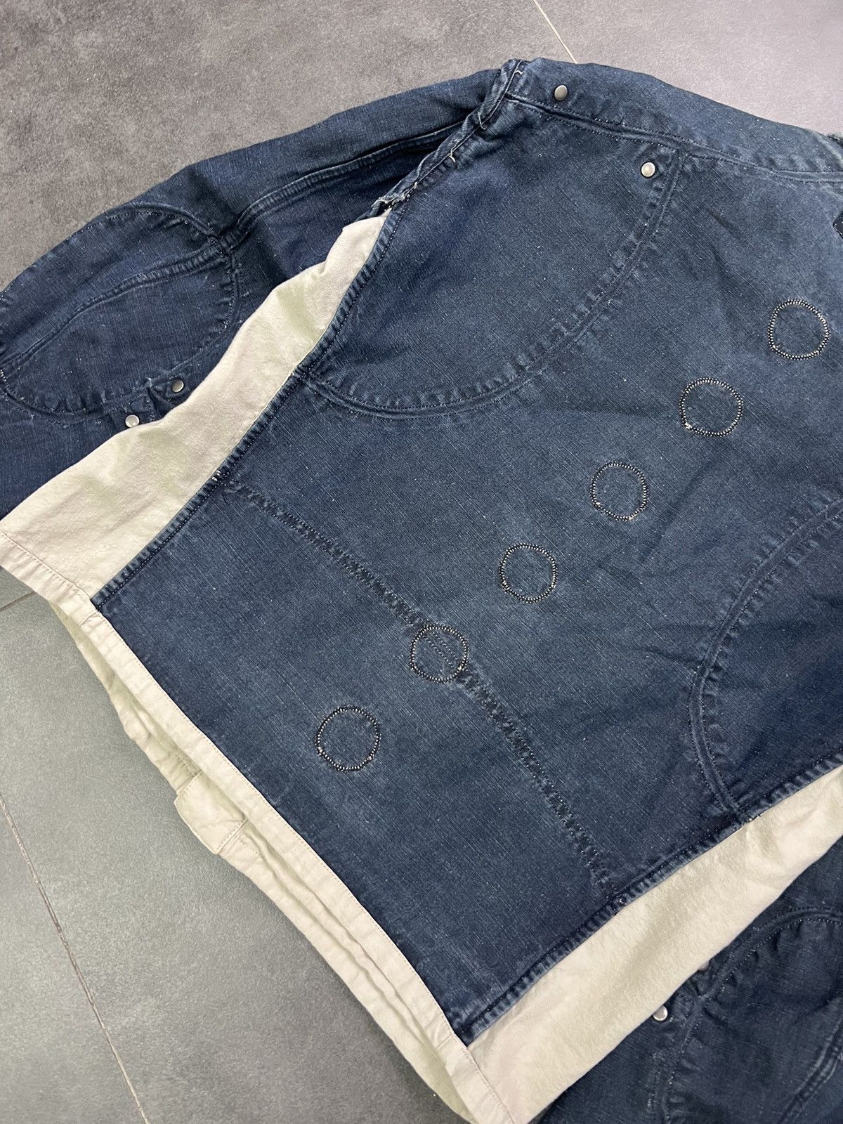 Emporio Armani Archive 2 sides Armani Jeans Vintage Hemp Denim Jacket Size US L / EU 52-54 / 3 - 18 Thumbnail