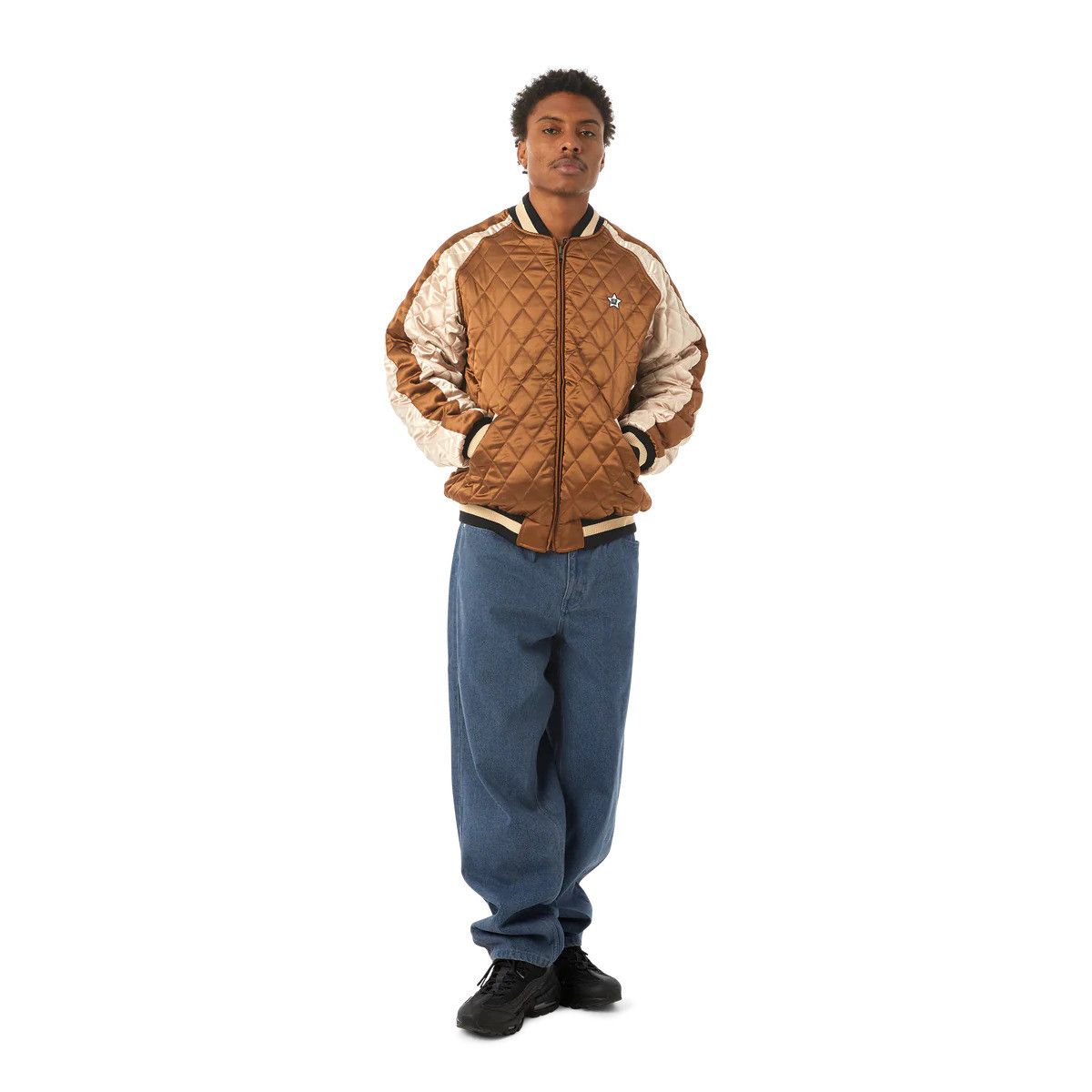 Huf Huf Destructive Skajyan Reversible Bomber Jacket Fire Water Size US L / EU 52-54 / 3 - 11 Thumbnail