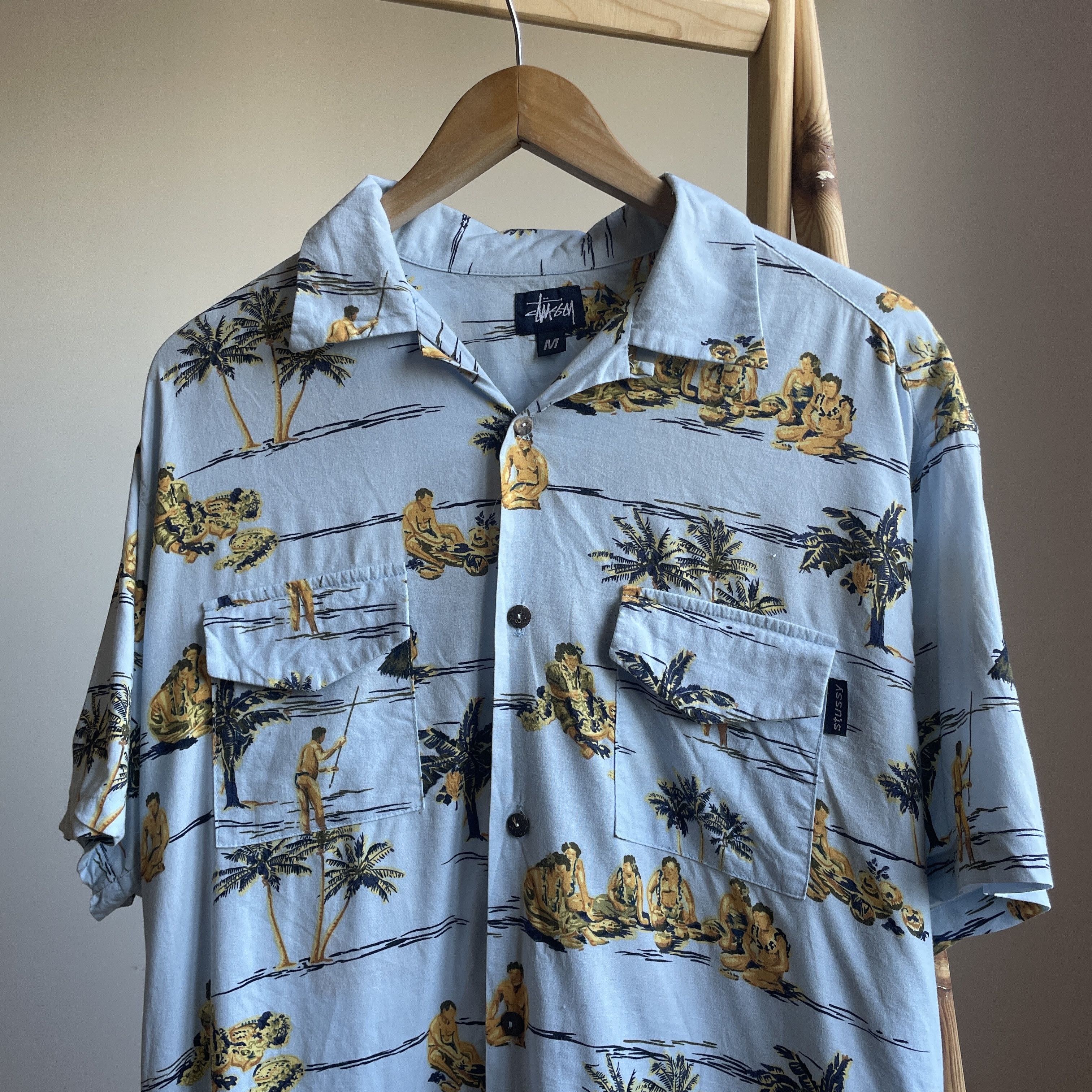 Stussy Stussy Vintage Y2K Made in USA Hawaiian Shirt Size M Size US M / EU 48-50 / 2 - 3 Thumbnail