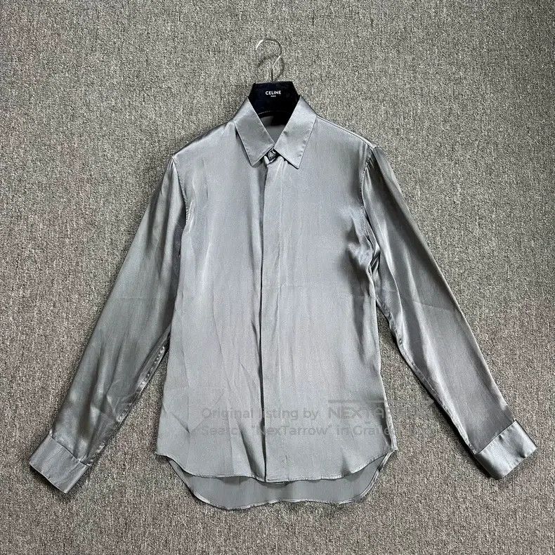 Dior Dior Misty Blue Silk Shirt Size XS / US 0-2 / IT 36-38 - 1 Thumbnail