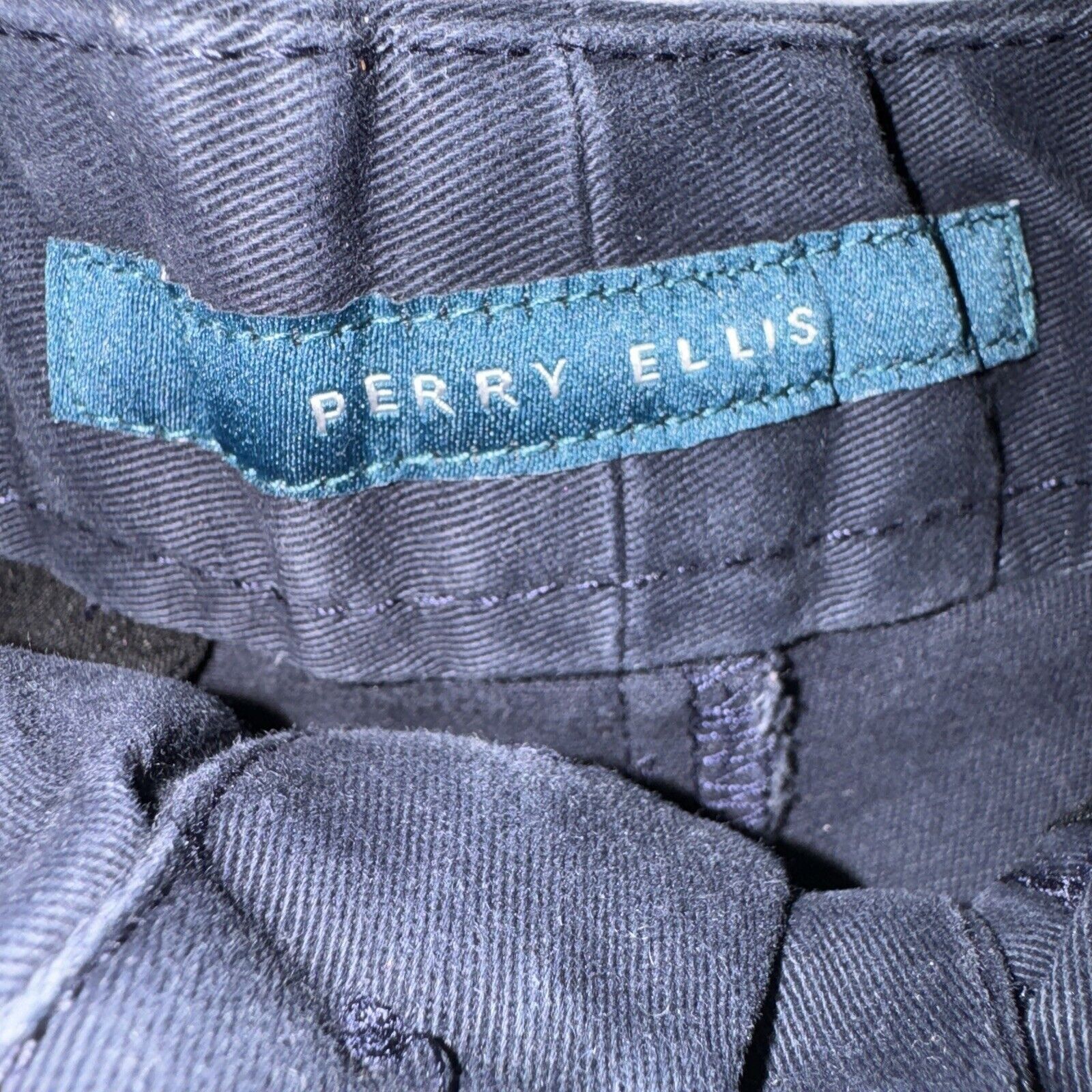 Perry Ellis Perry Ellis Women's Shorts Size 30 (SMALL) Navy Blue Size 30" / US 8 / IT 44 - 2 Thumbnail