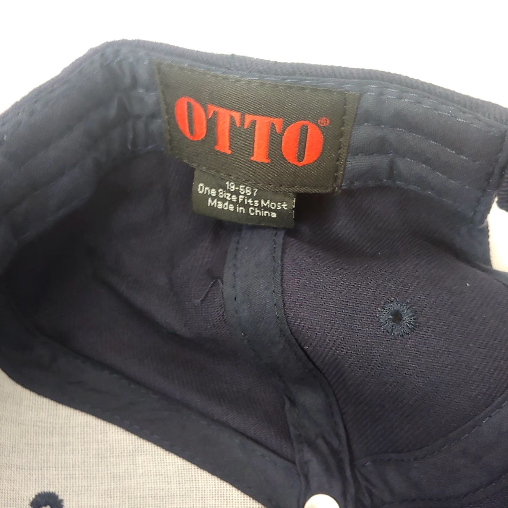 Vintage Otto Police & Fire Retirees of Ohio Cap Mens Adjustable Blue Cotton Canvas Strap Back Size ONE SIZE - 5 Thumbnail