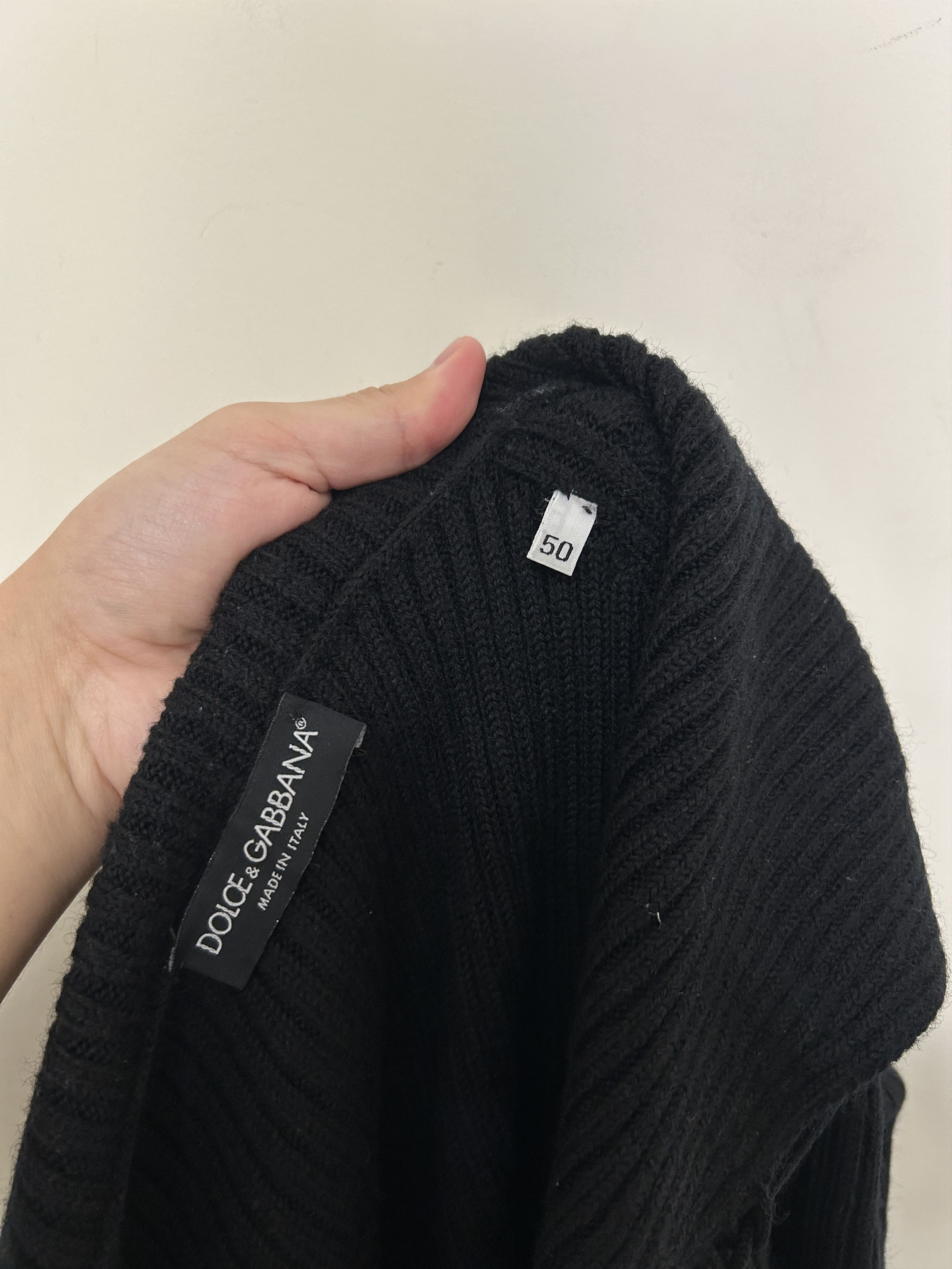 Dolce & Gabbana Dolce & Gabbana Vintage Cardigan with hood wool Size L / US 10 / IT 46 - 12 Thumbnail