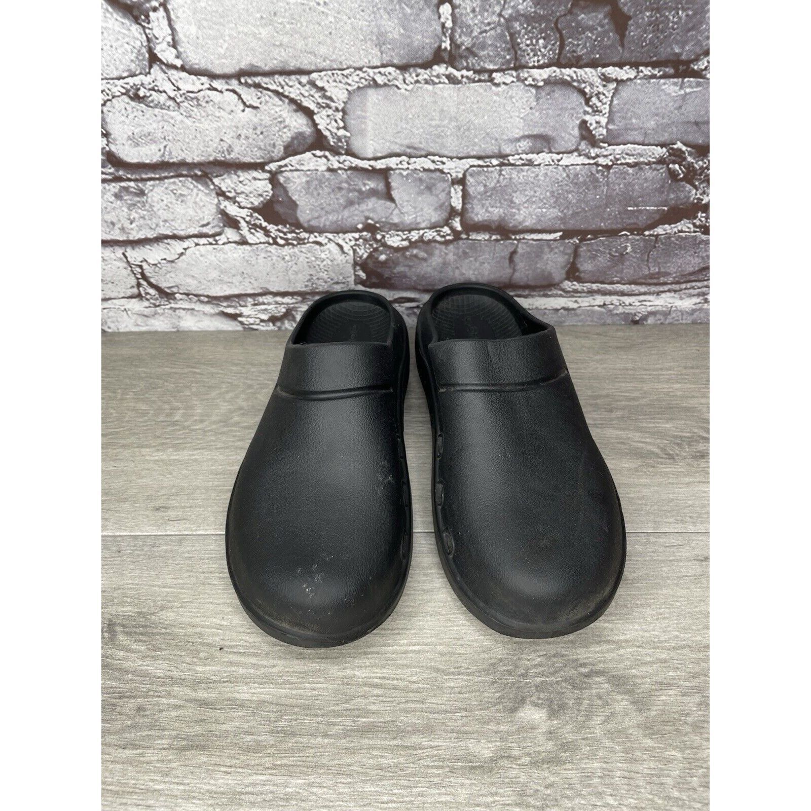 Other Oofos Oocloog Recovery Black Rubber Mules Slides Sandals Wom Size US 7 / IT 37 - 20 Thumbnail