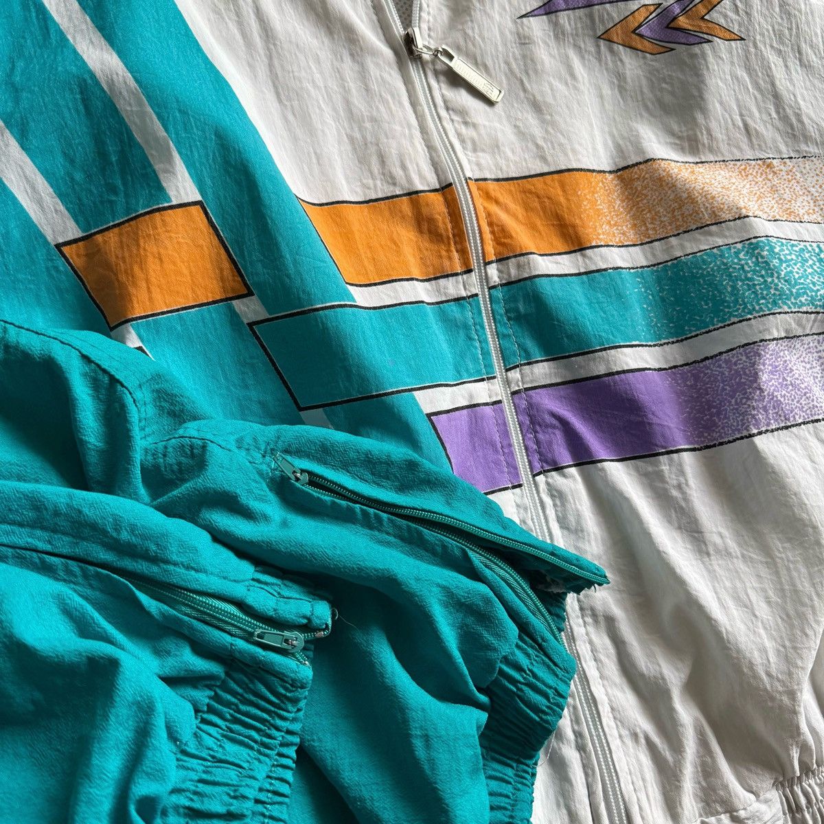 Vintage Crane Mens Vintage Tracksuit Windbreaker Set Jacket Pants Size US L / EU 52-54 / 3 - 9 Thumbnail