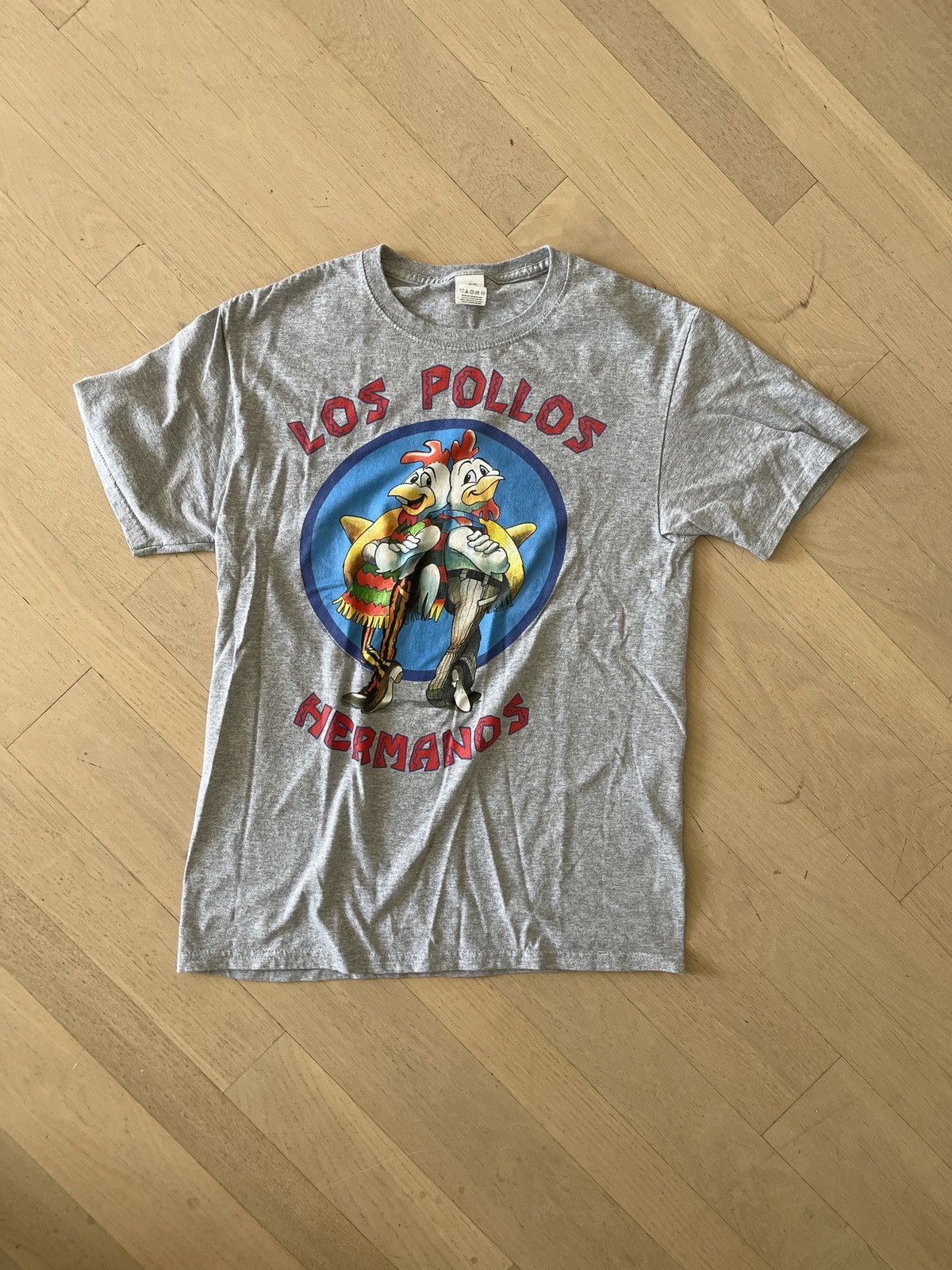 Vintage Los Pollos Hermanos Grey Graphic T-Shirt Breaking Bad Size US S / EU 44-46 / 1 - 1 Thumbnail