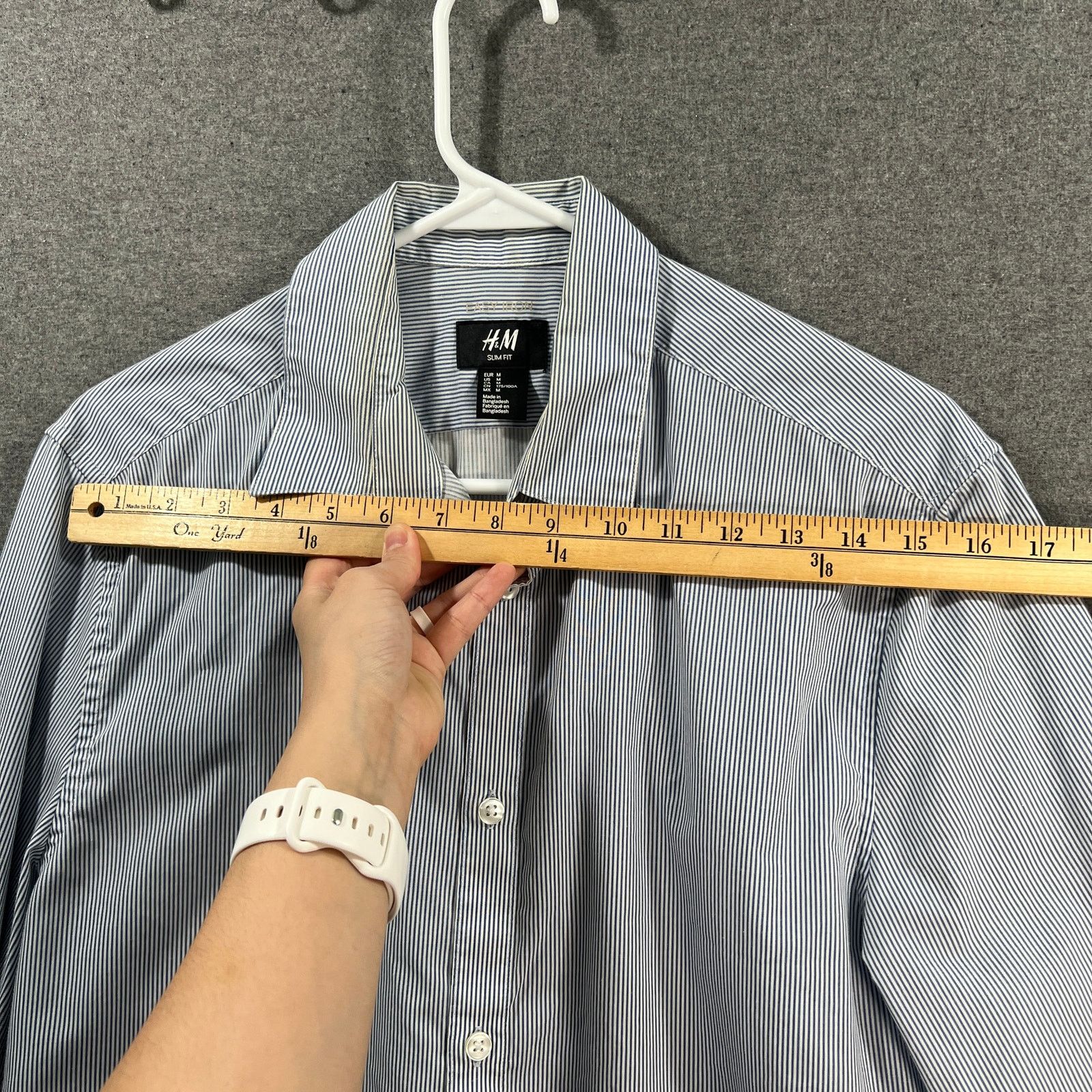 H&M H&M men's striped long-sleeve button-up shirt Size Medium Size US M / EU 48-50 / 2 - 6 Thumbnail