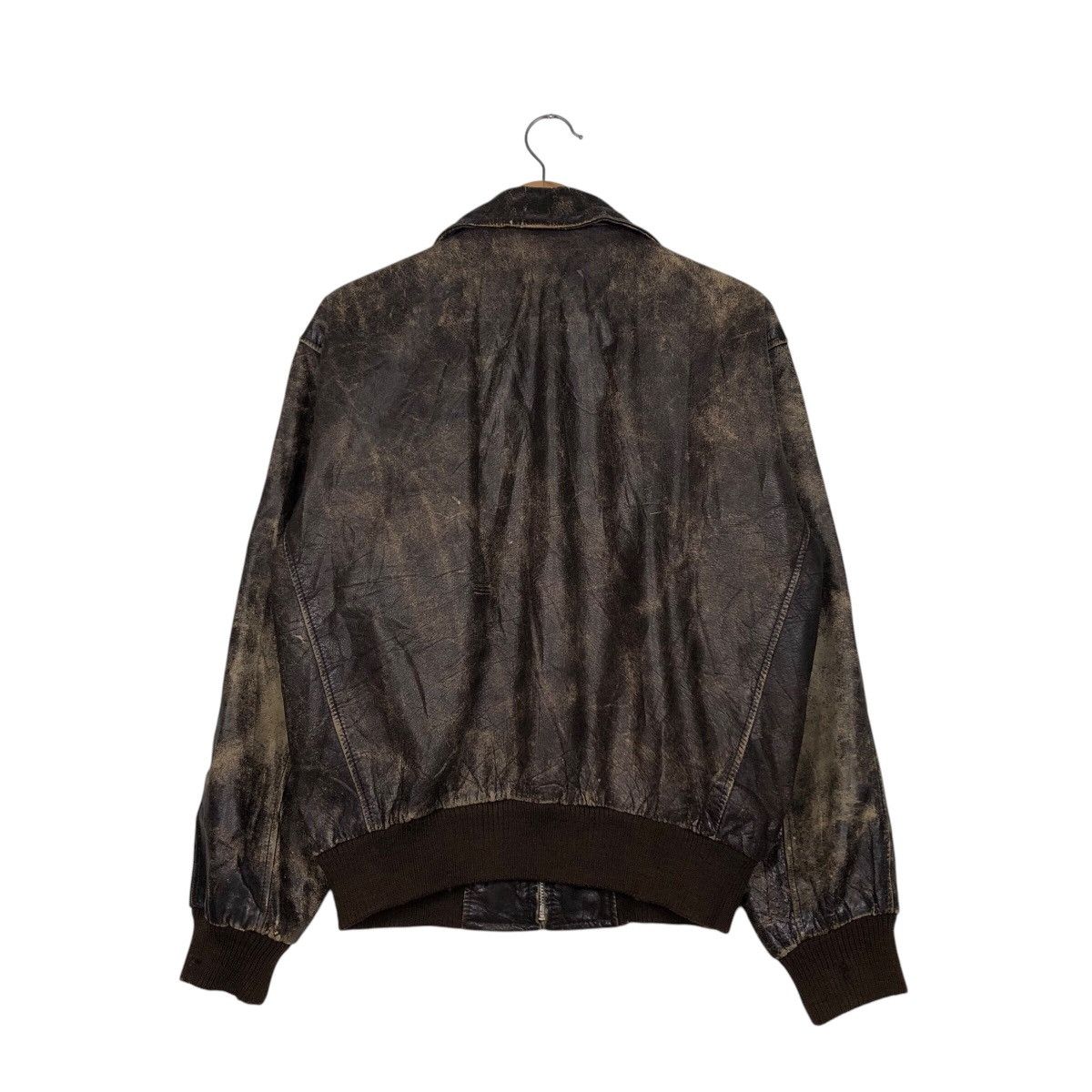 Japanese Brand 📌Vintage Genuine Leather Jacket Deluxe Japan Made Size US L / EU 52-54 / 3 - 9 Thumbnail