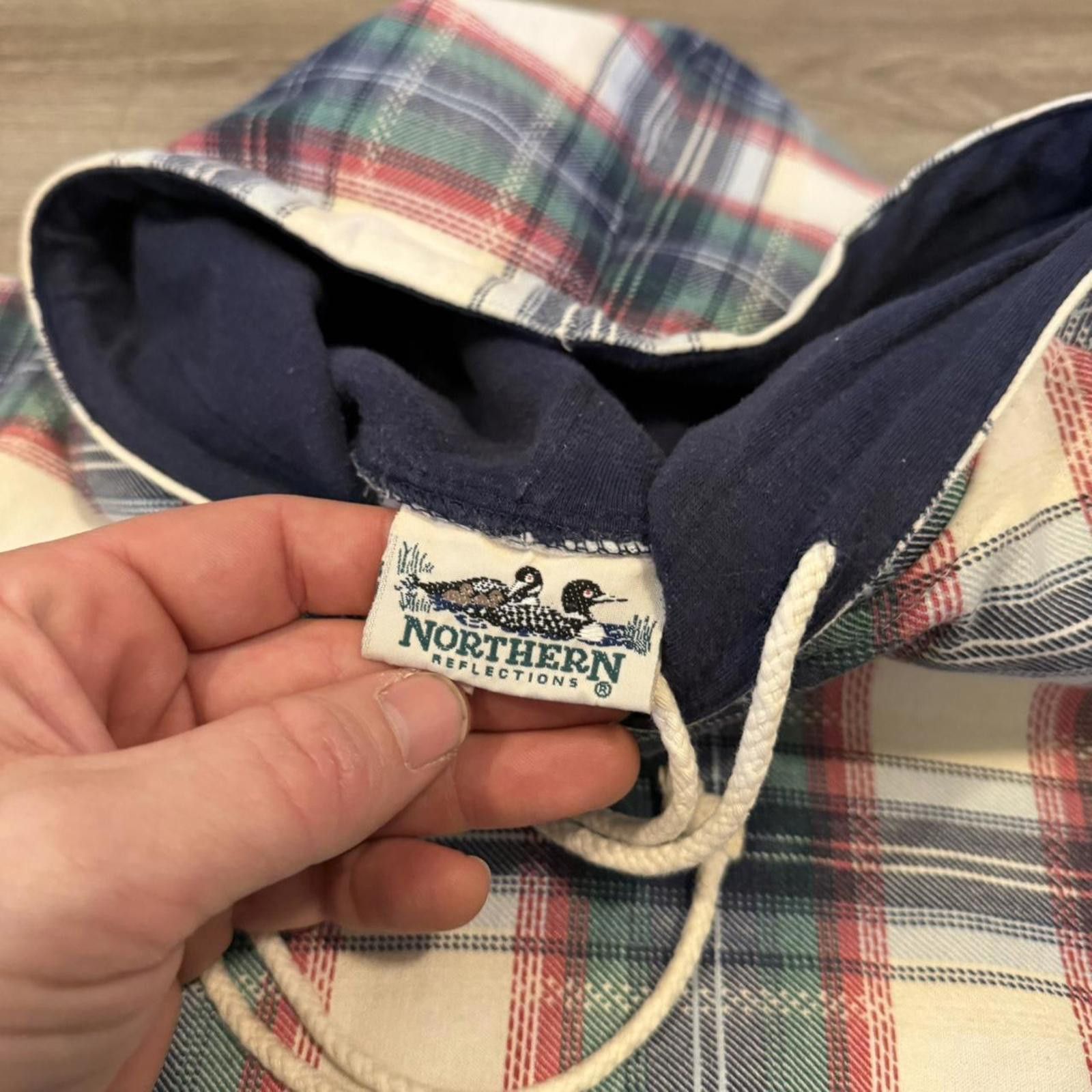 Northern Reflections Vintage northern reflections flannel hoodie 90s M Size US M / EU 48-50 / 2 - 7 Thumbnail