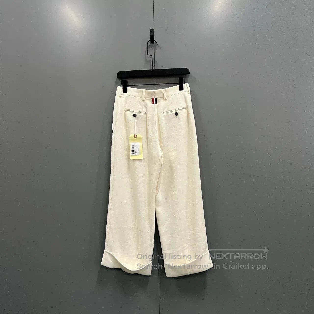 Thom Browne Thom Browne Beige Wide-Leg Casual Pants. Size US 38 / EU 54 - 2 Thumbnail