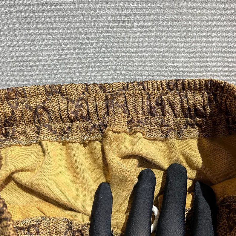 Gucci Gucci Brown Logo Print Sports Pants-2506 Size 22" - 3 Thumbnail