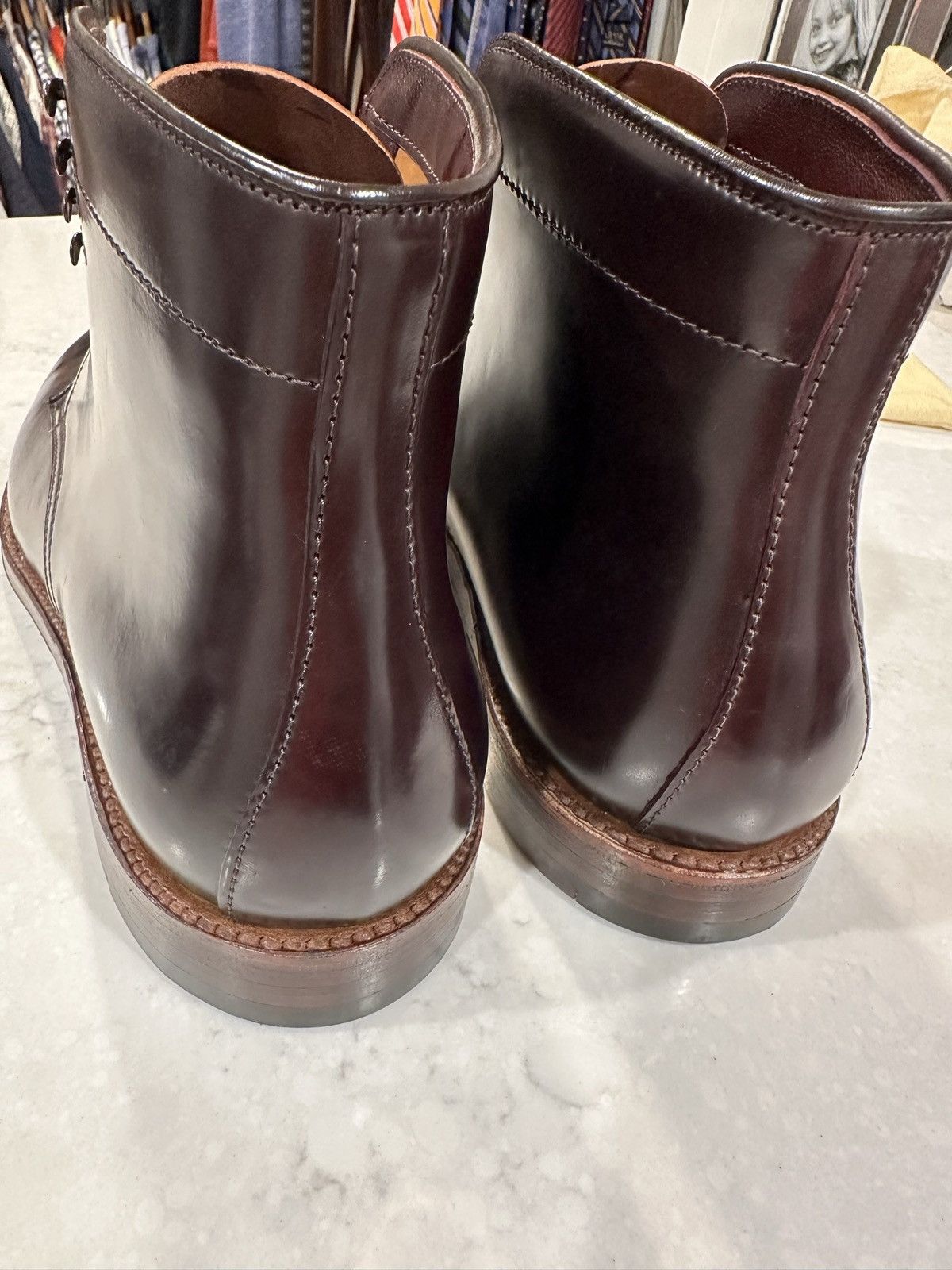 Alden Alden D0817H Color 8 Shell Cordovan Plain Toe Boot Size US 11 / EU 44 - 10 Thumbnail