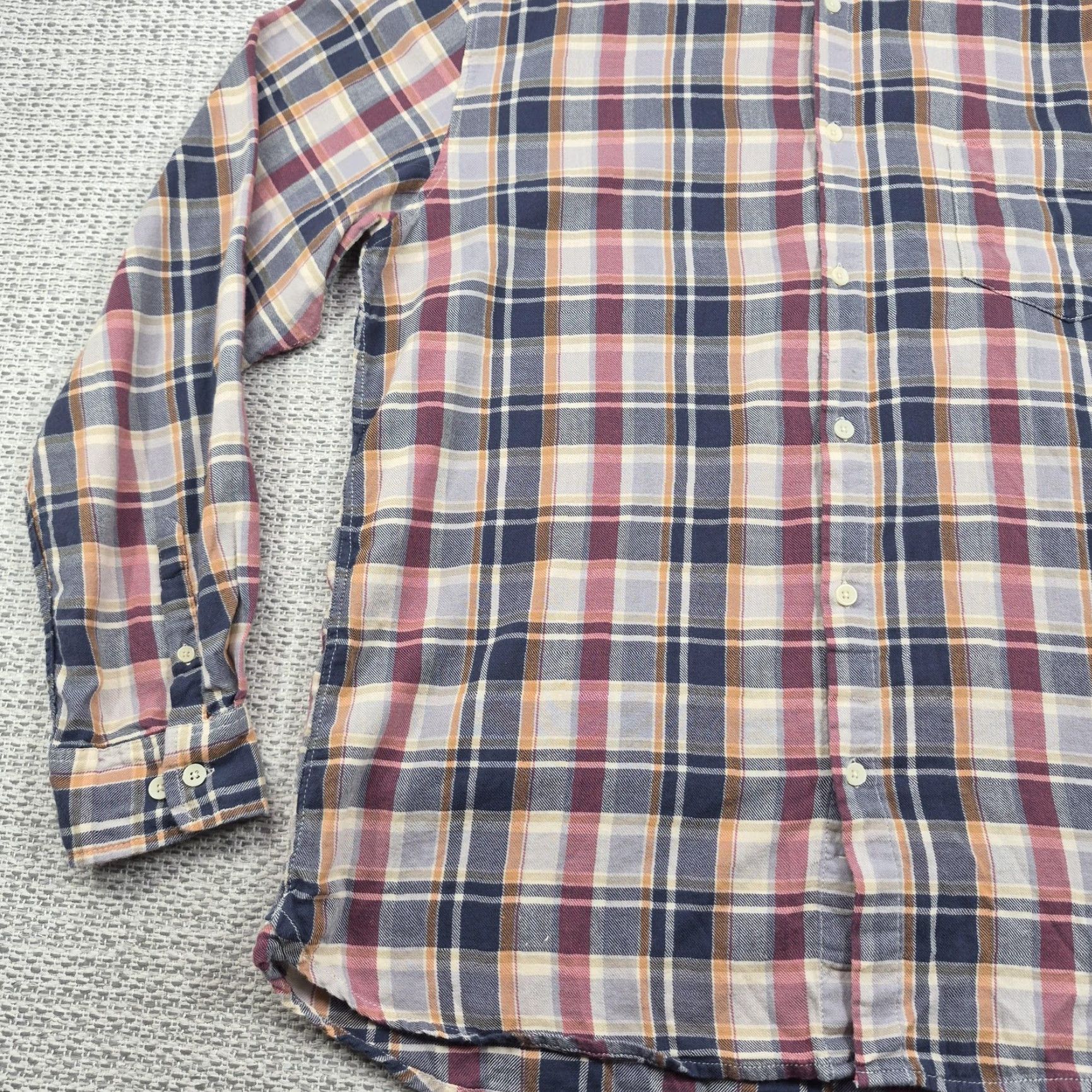 Carbon2Cobalt Carbon2cobalt Button Up Shirt Mens Large Blue Plaid Long Sleeve Casual Size US L / EU 52-54 / 3 - 3 Thumbnail