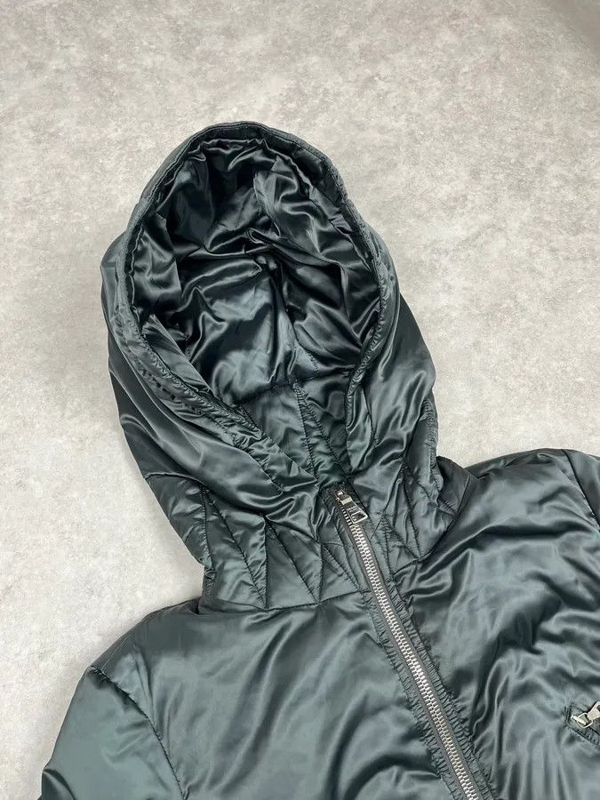 Prada 2000s Prada Dark Olive Puffer Jacket Size XS / US 0-2 / IT 36-38 - 5 Thumbnail