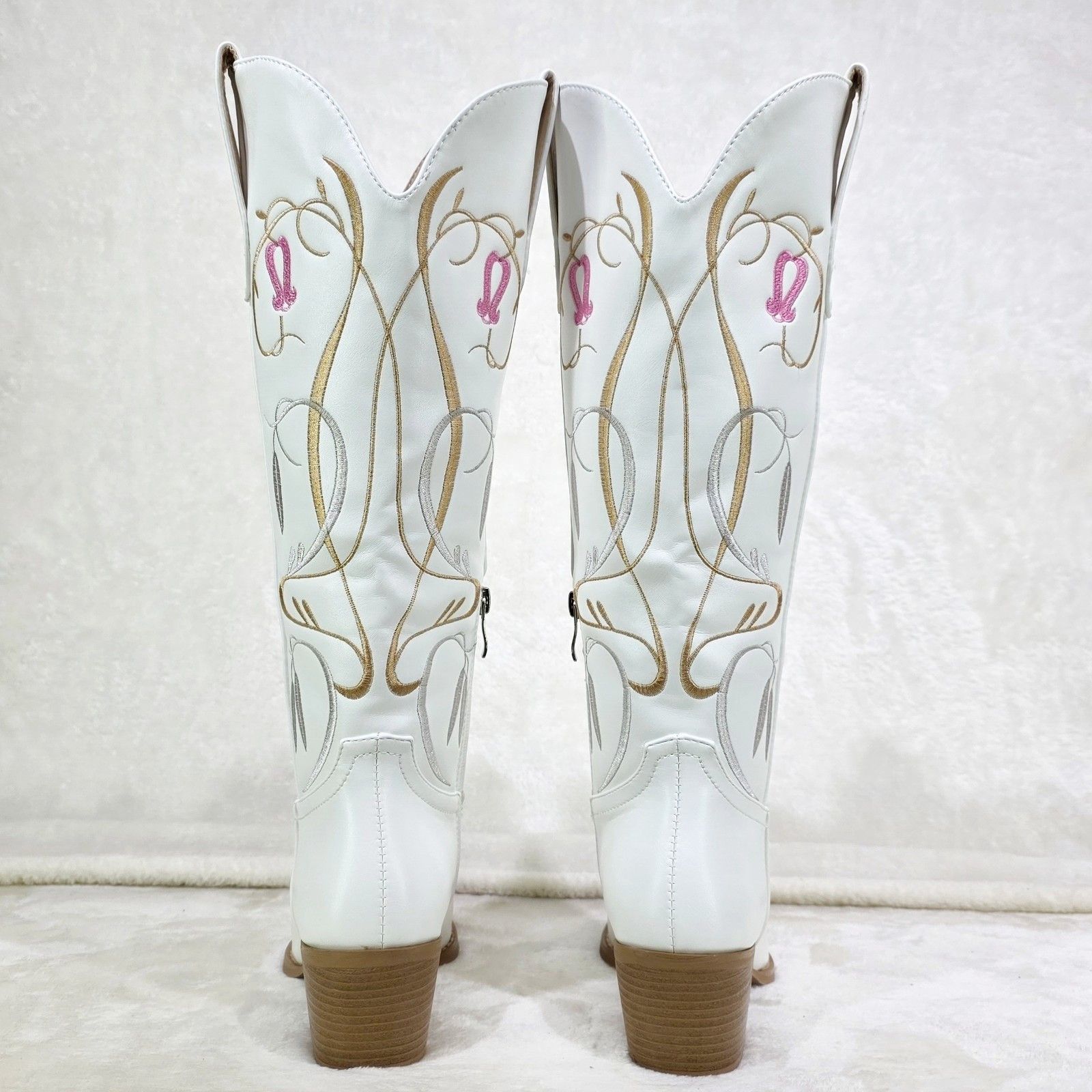 Other Lily Bell Embroidery Country Western Cowgirl Calf Knee Boots Size US 7.5 / IT 37.5 - 4 Thumbnail
