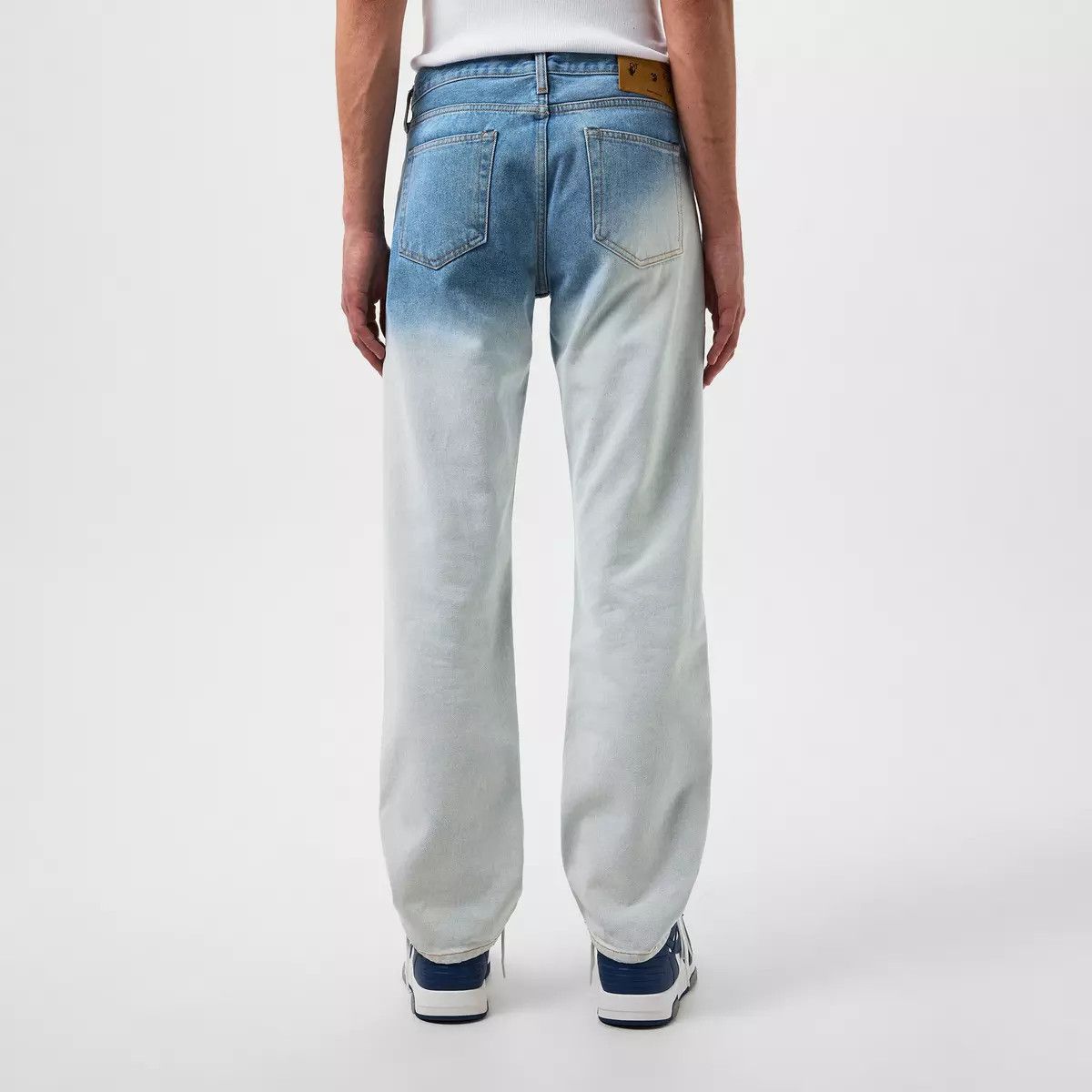 Off-White o1y0225 Denim Pant in Blue/White Size US 26 / EU 42 - 5 Thumbnail
